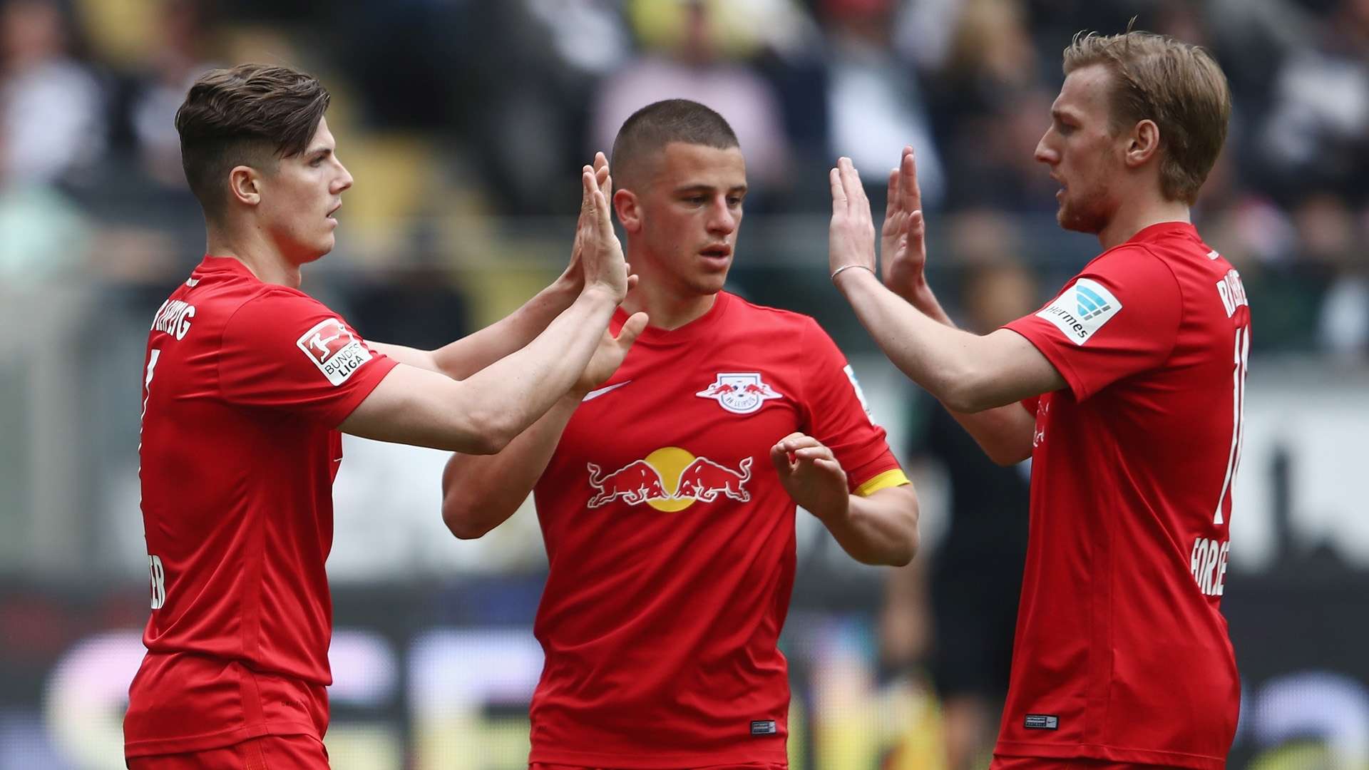 marcel sabitzer diego demme emil forsberg rb leipzig bundesliga