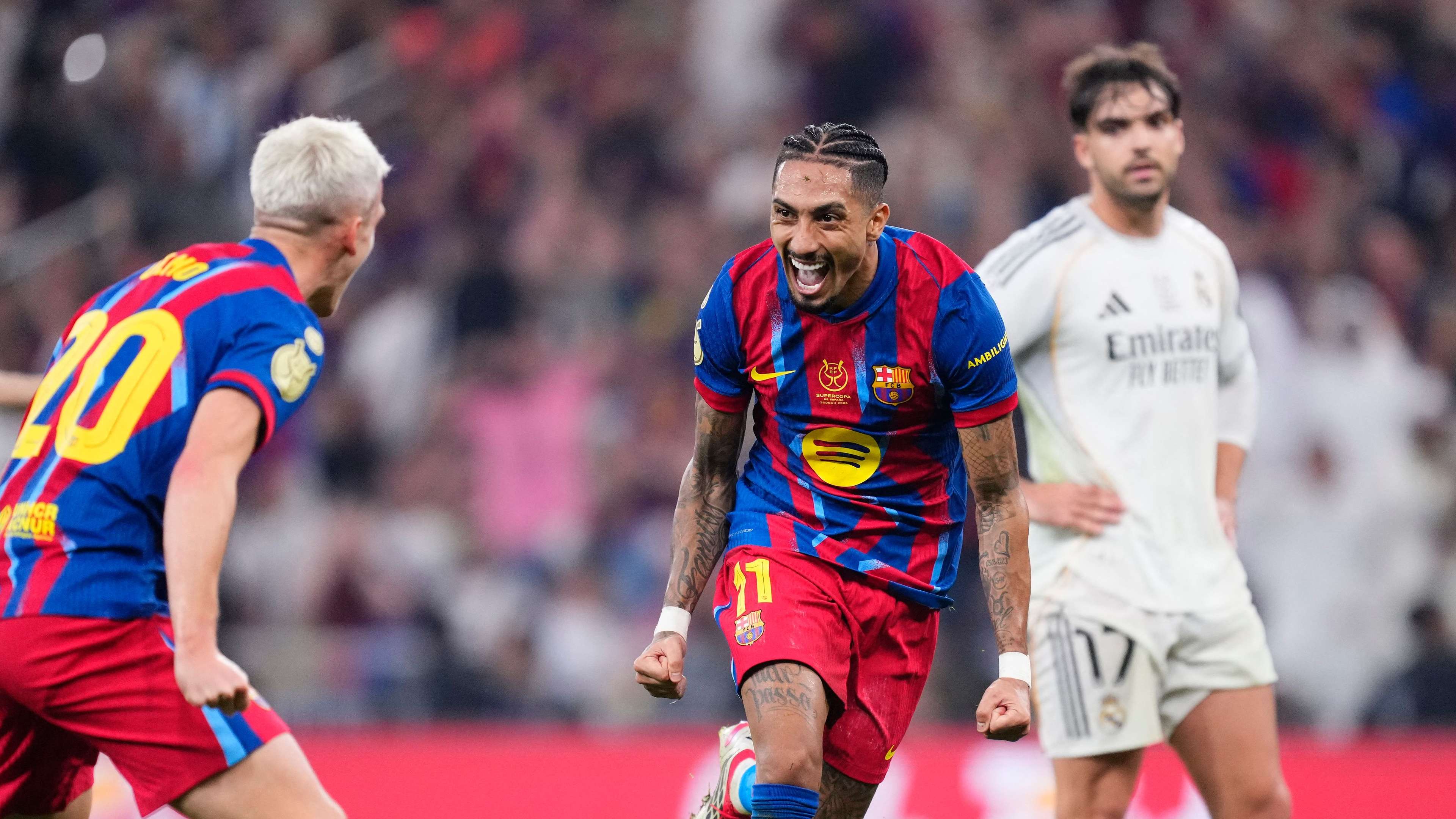 Raphinha Barcelona Olmo