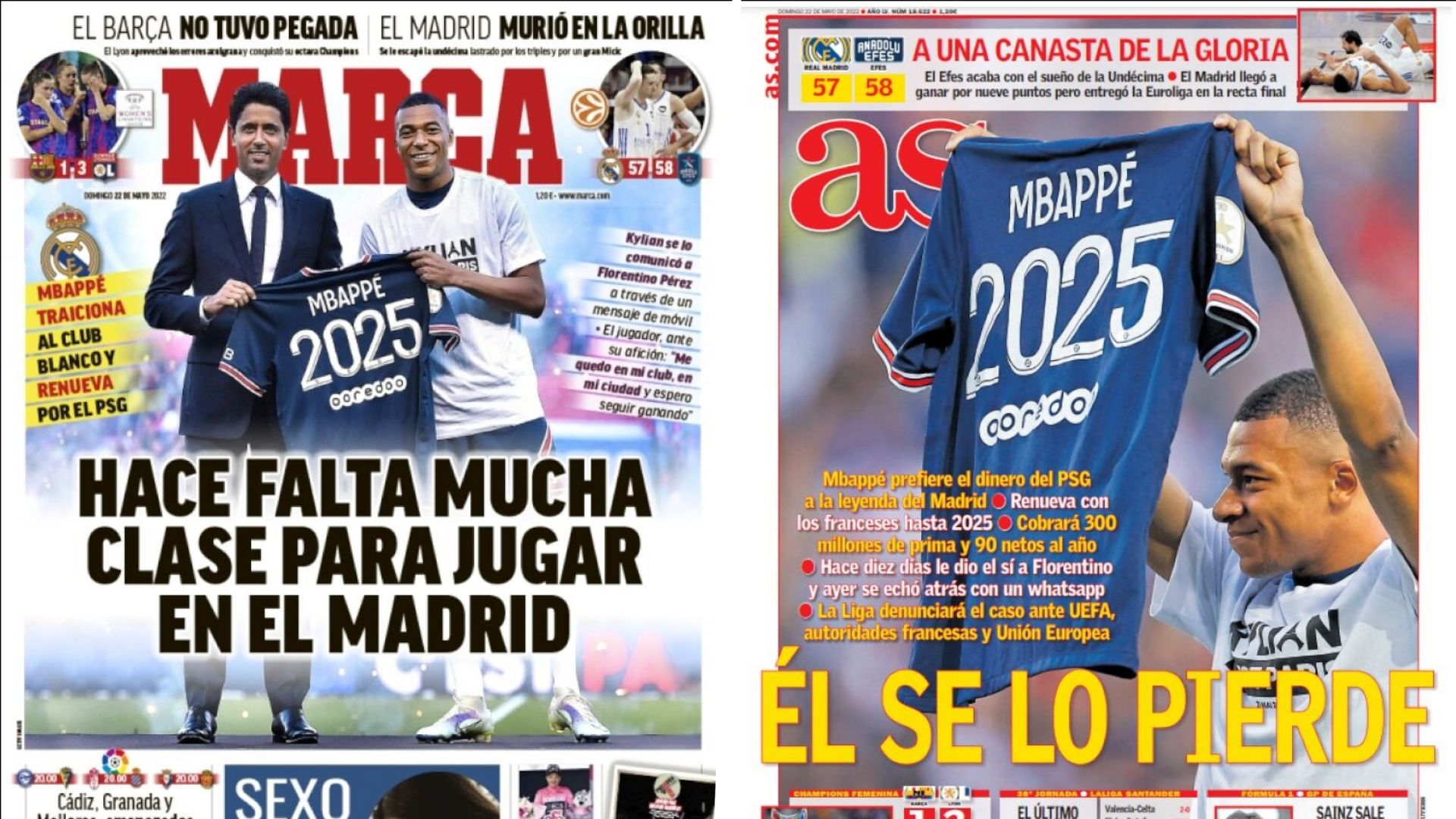 Marca AS prolongation Mbappé