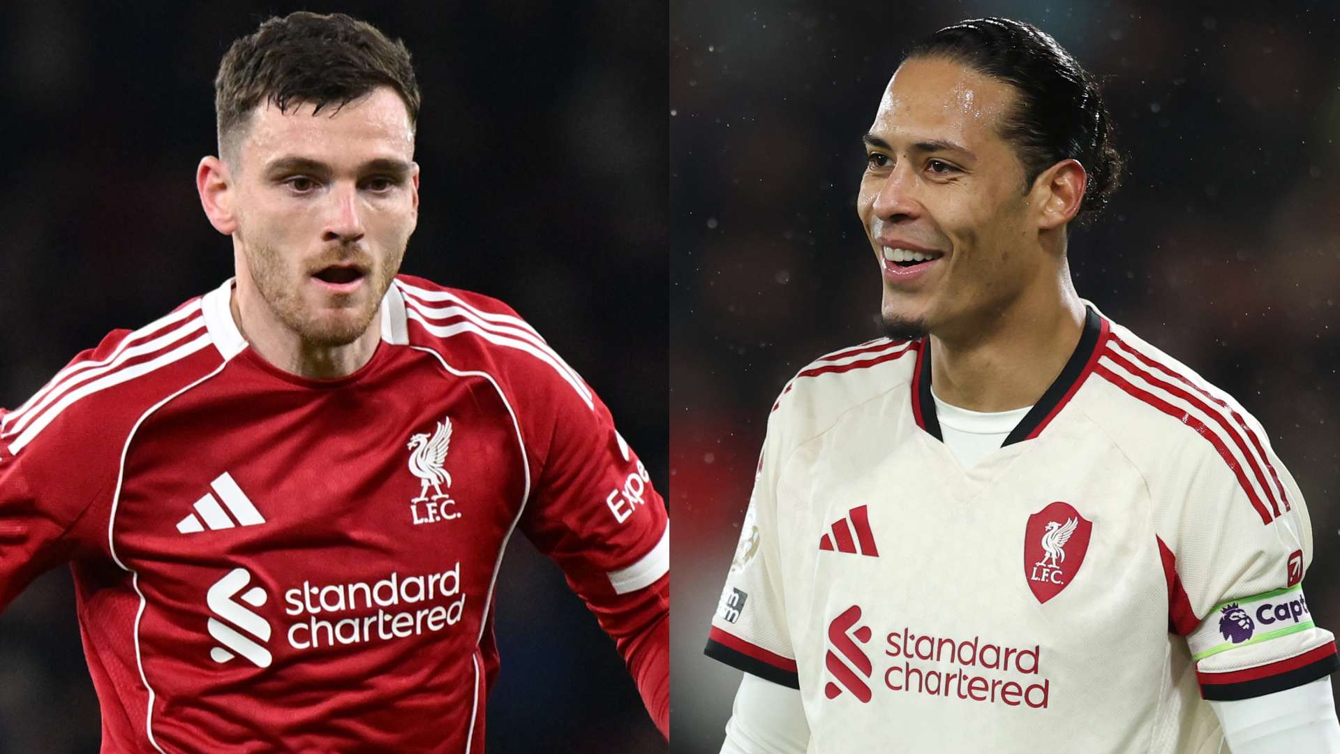 Andy Robertson Virgil van Dijk Liverpool 2025-26