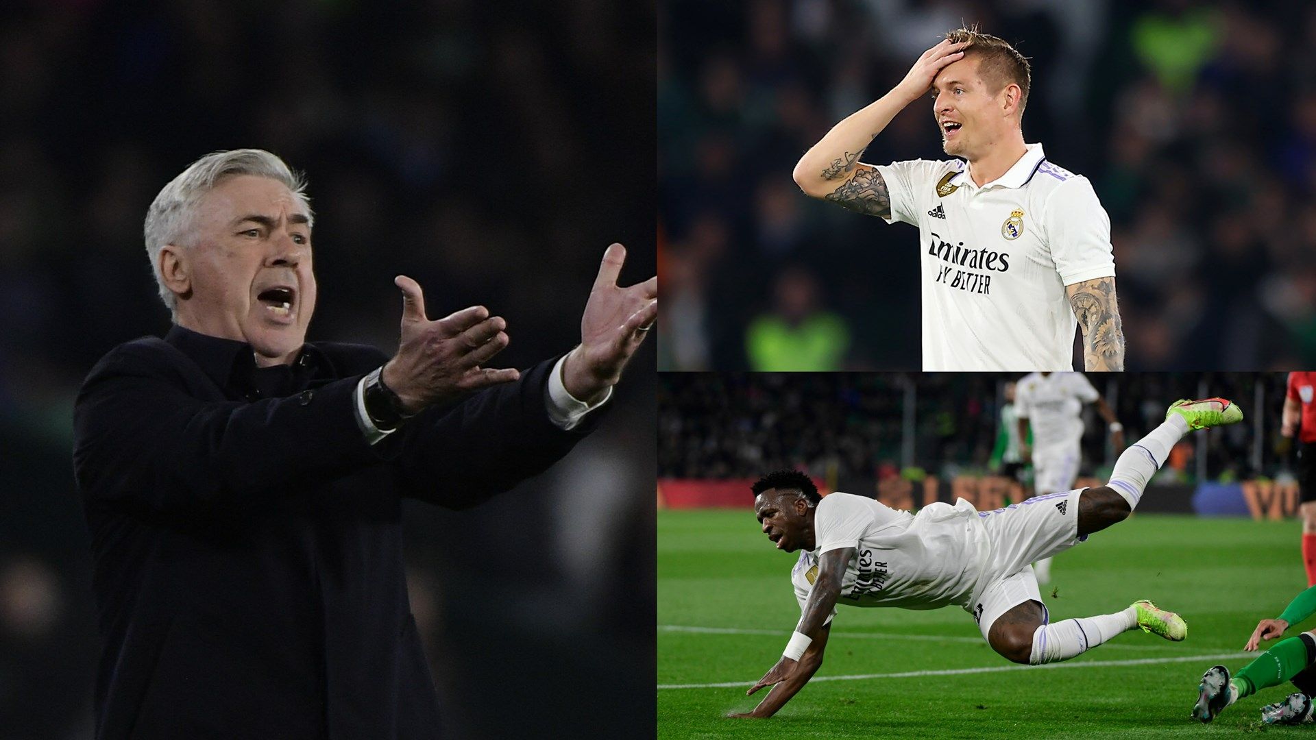 Carlo Ancelotti, Toni Kroos, Vinicius Junior GFX