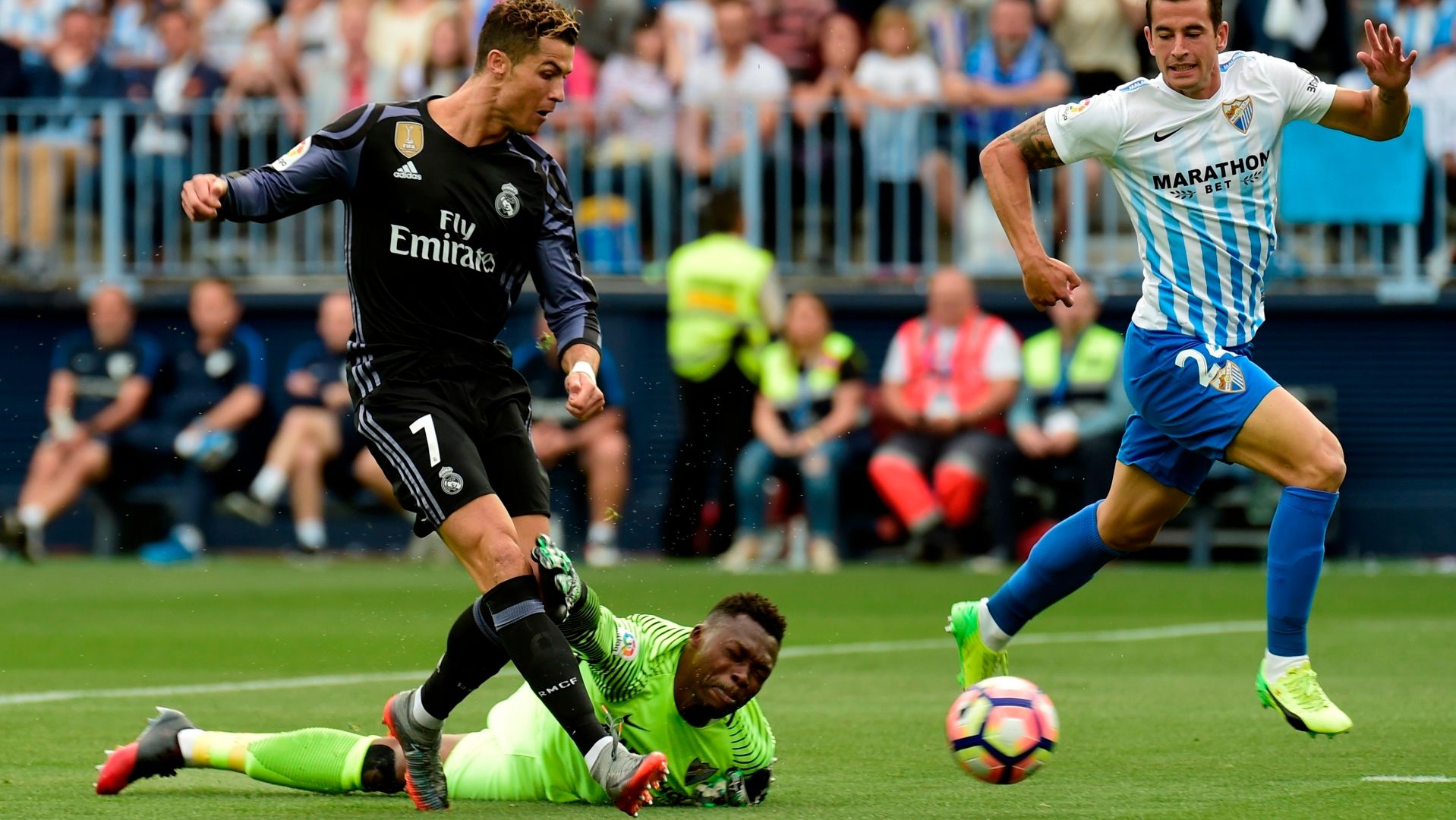 Cristiano Ronaldo Kameni Malaga Real Madrid LaLiga 21052017