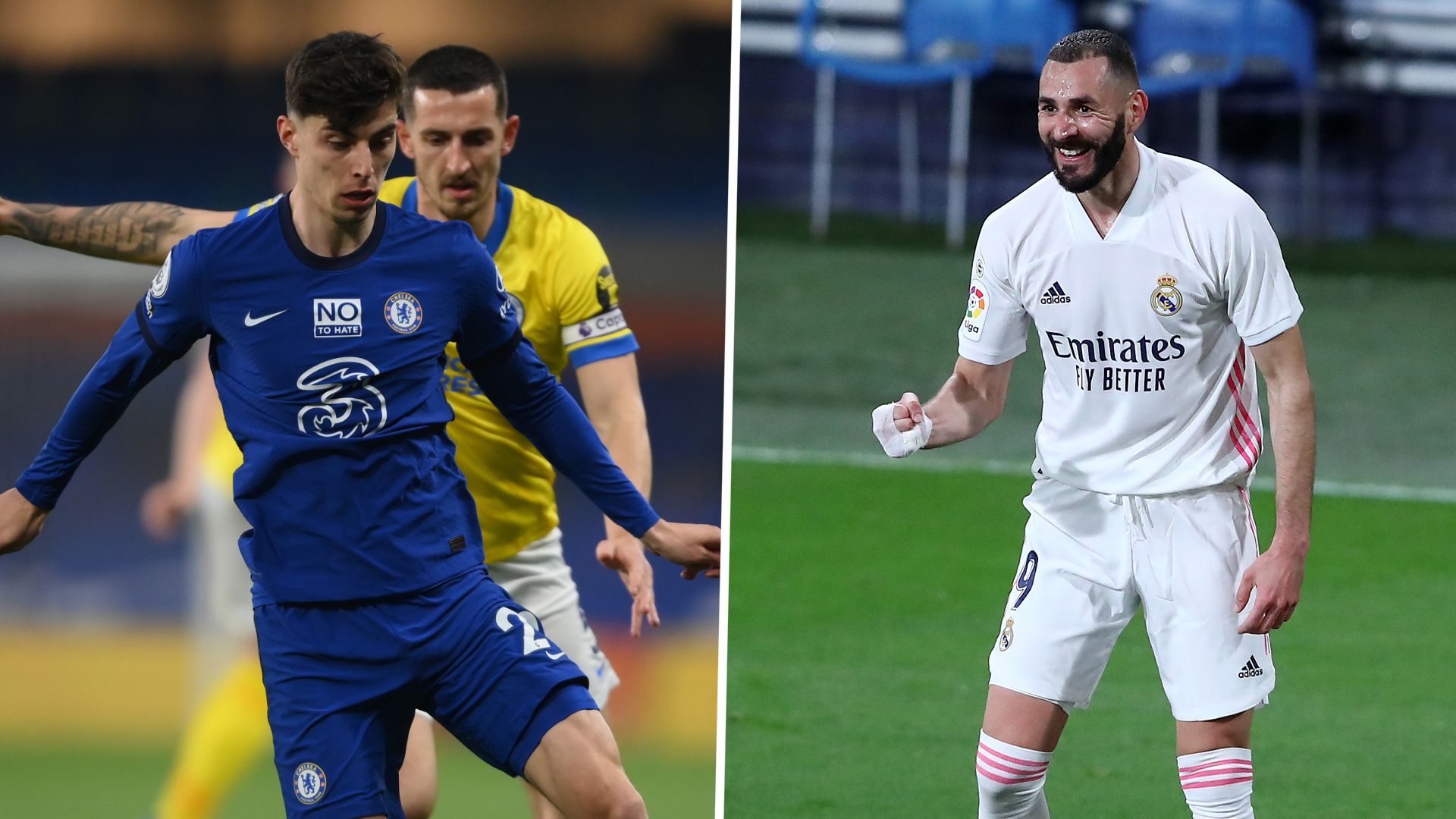 Kai Havertz FC Chelsea Karim Benzema Real Madrid