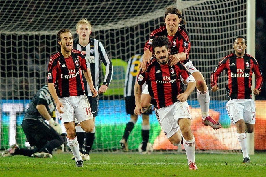 gattuso milan juve 2011