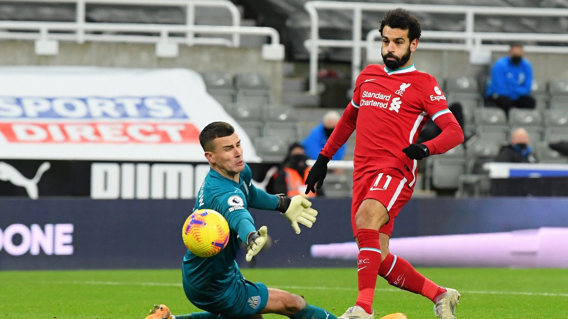 Salah Darlow Newcastle Liverpool 2020