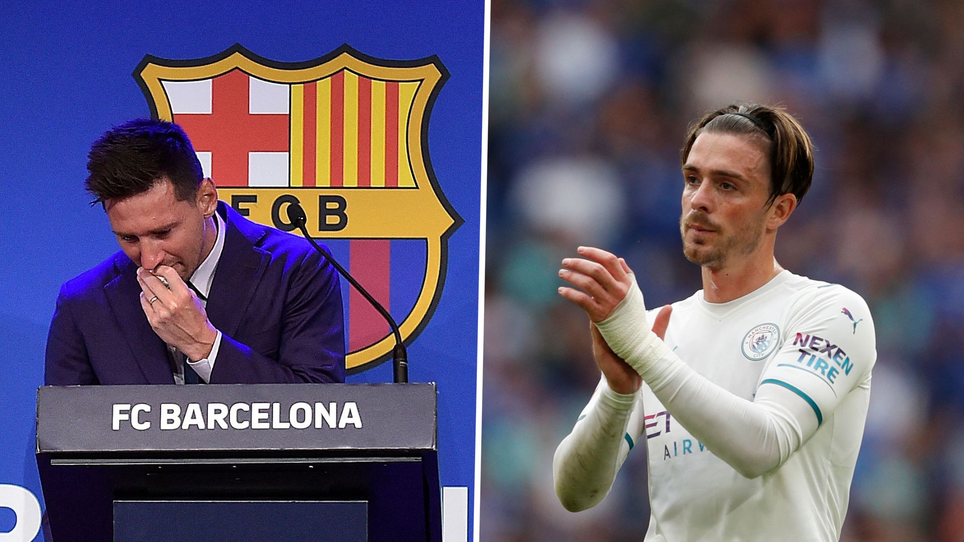 Messi Grealish split