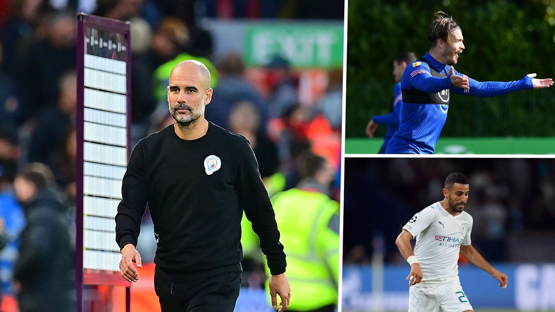 Mahrez, jack grealish, Guardiola