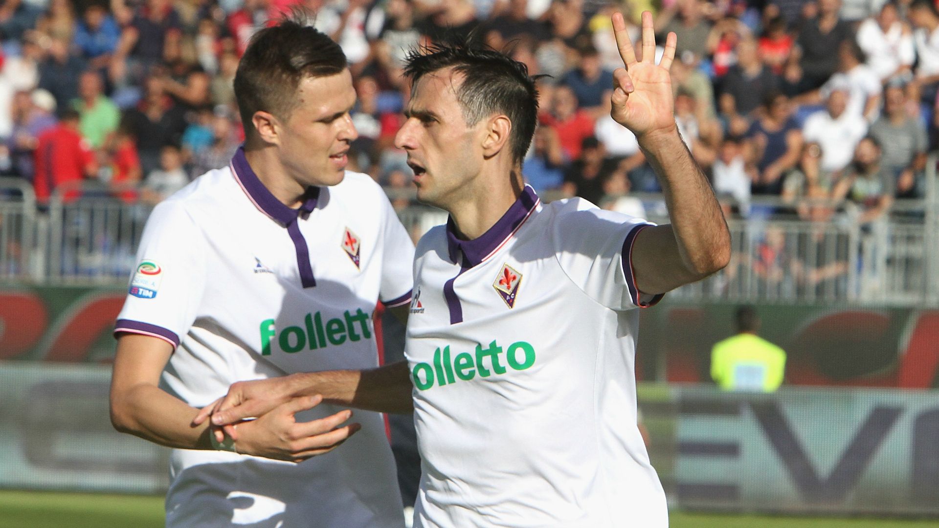 Nikola Kalinic Josip Ilicic Cagliari Fiorentina Serie A 23102016