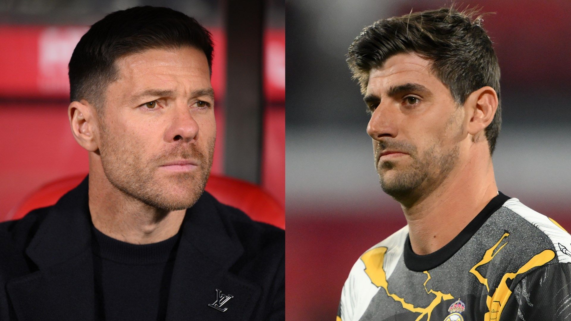 Xabi Alonso Thibaut Courtois Real Madrid