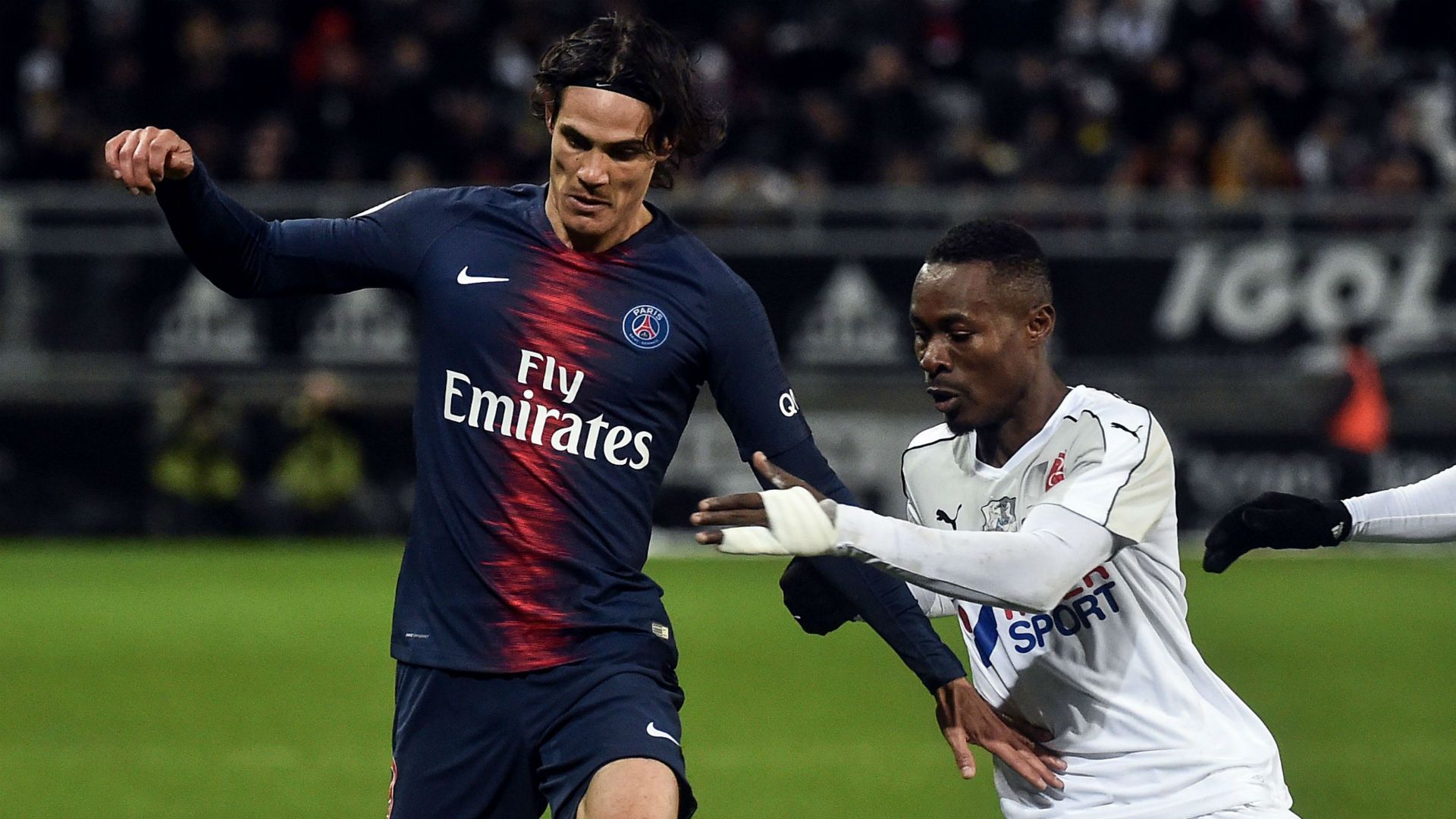 Edinson Cavani Amiens PSG Ligue 1 12012018
