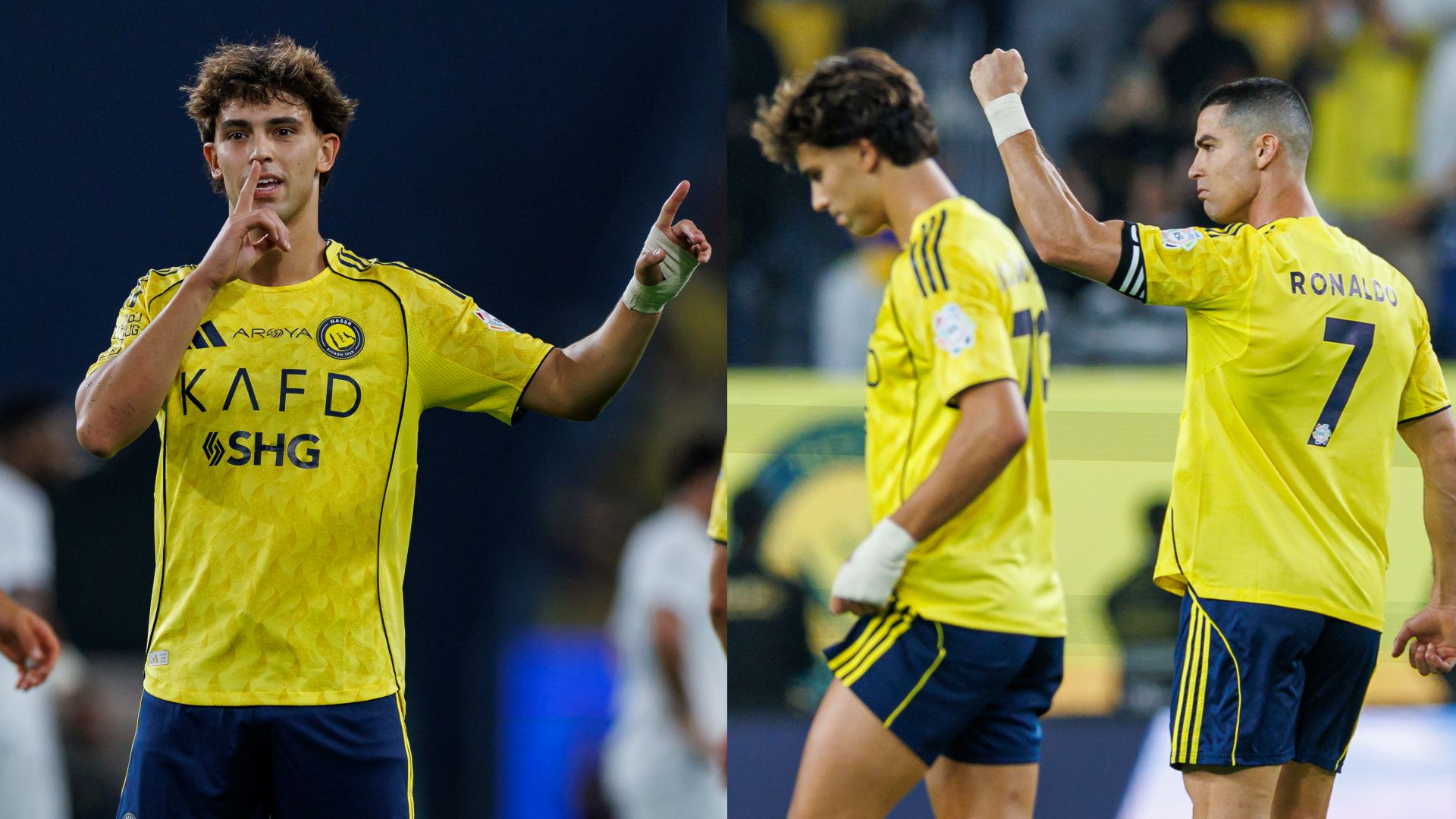Joao Felix and Cristiano Ronaldo