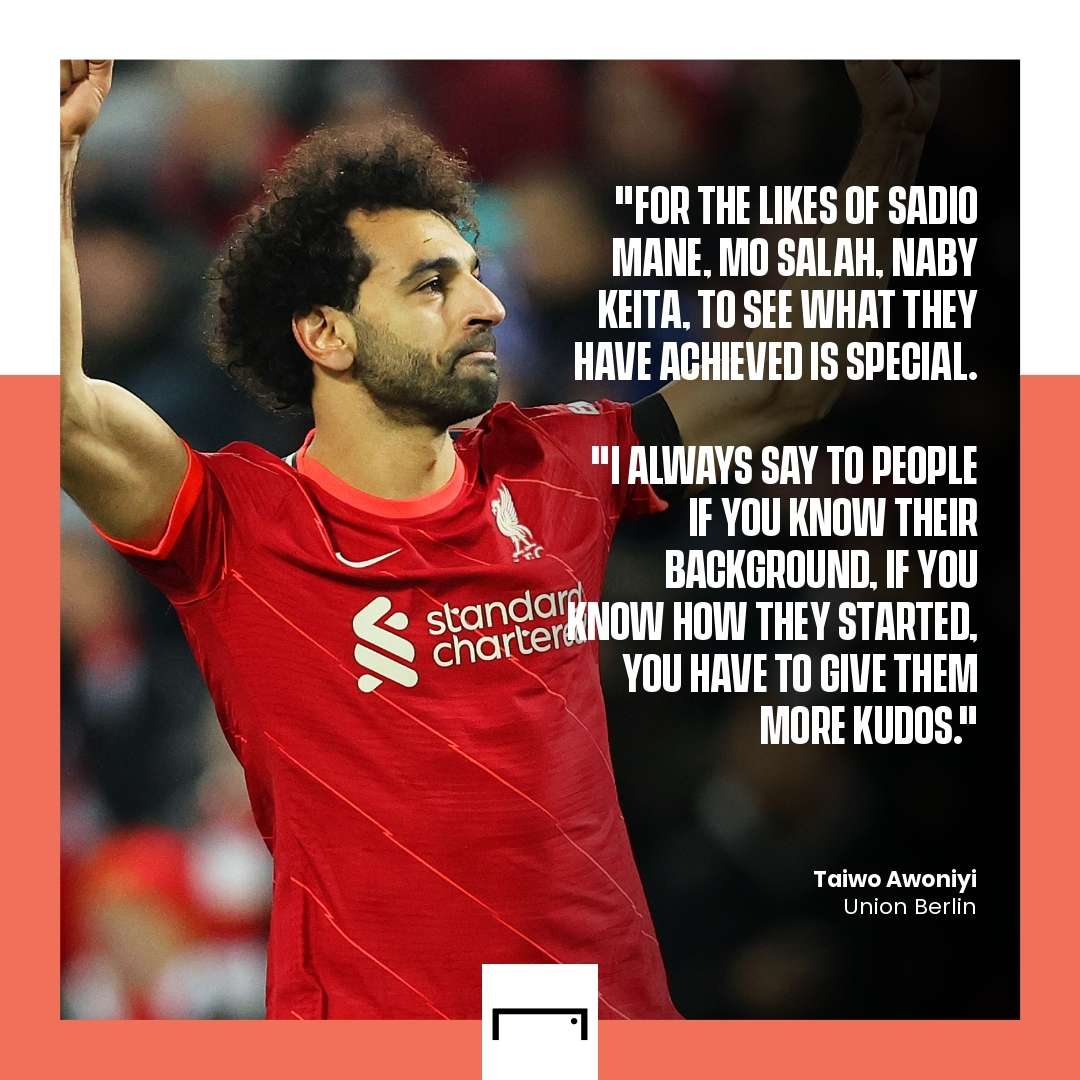 Taiwo Awoniyi quote on Mo Salah