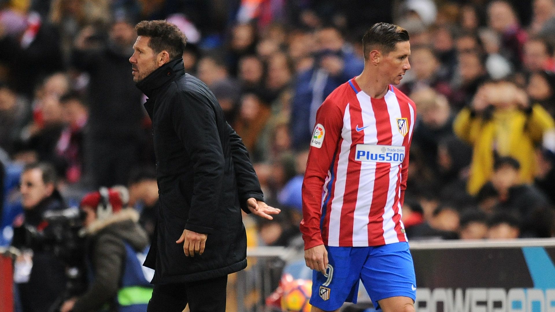 Diego Simeone Fernando Torres Atletico Madrid