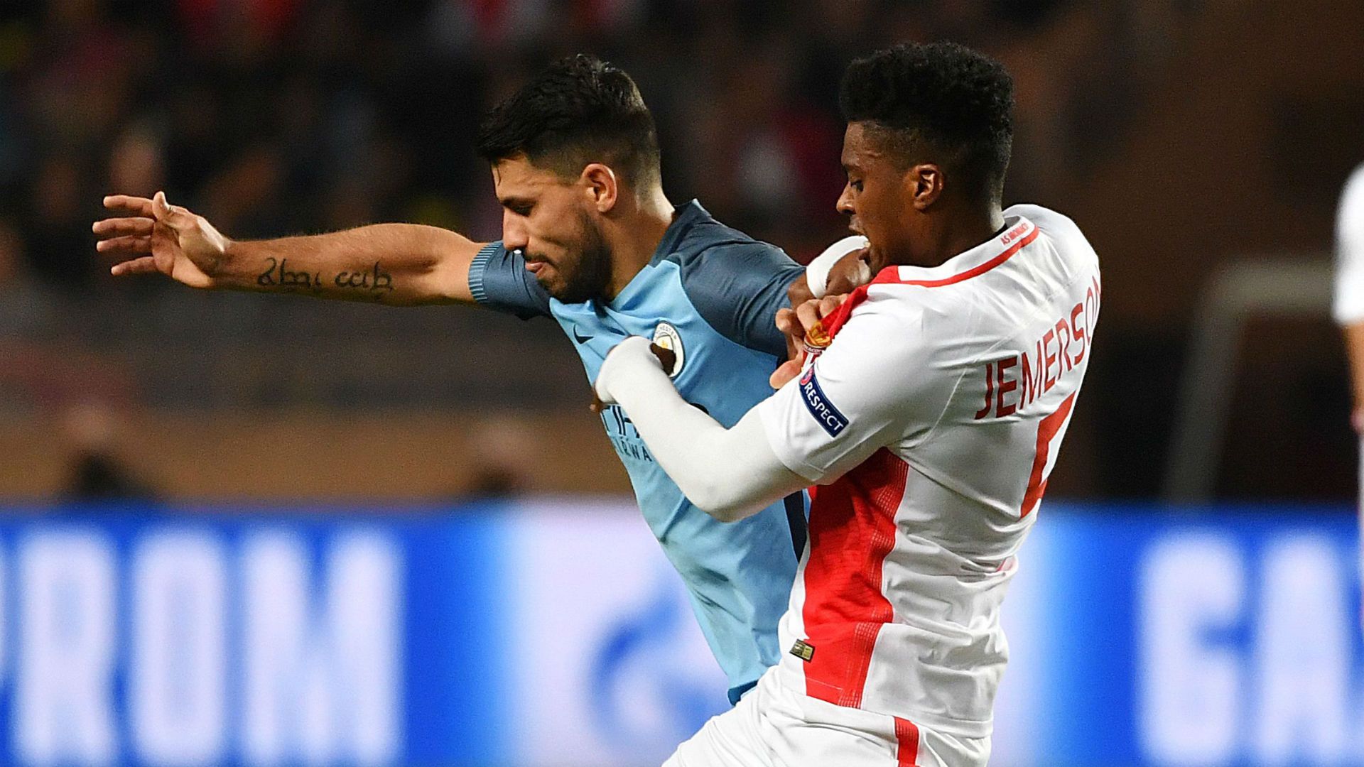 Jemerson Sergio Aguero Monaco Manchester City Champions League 15032017