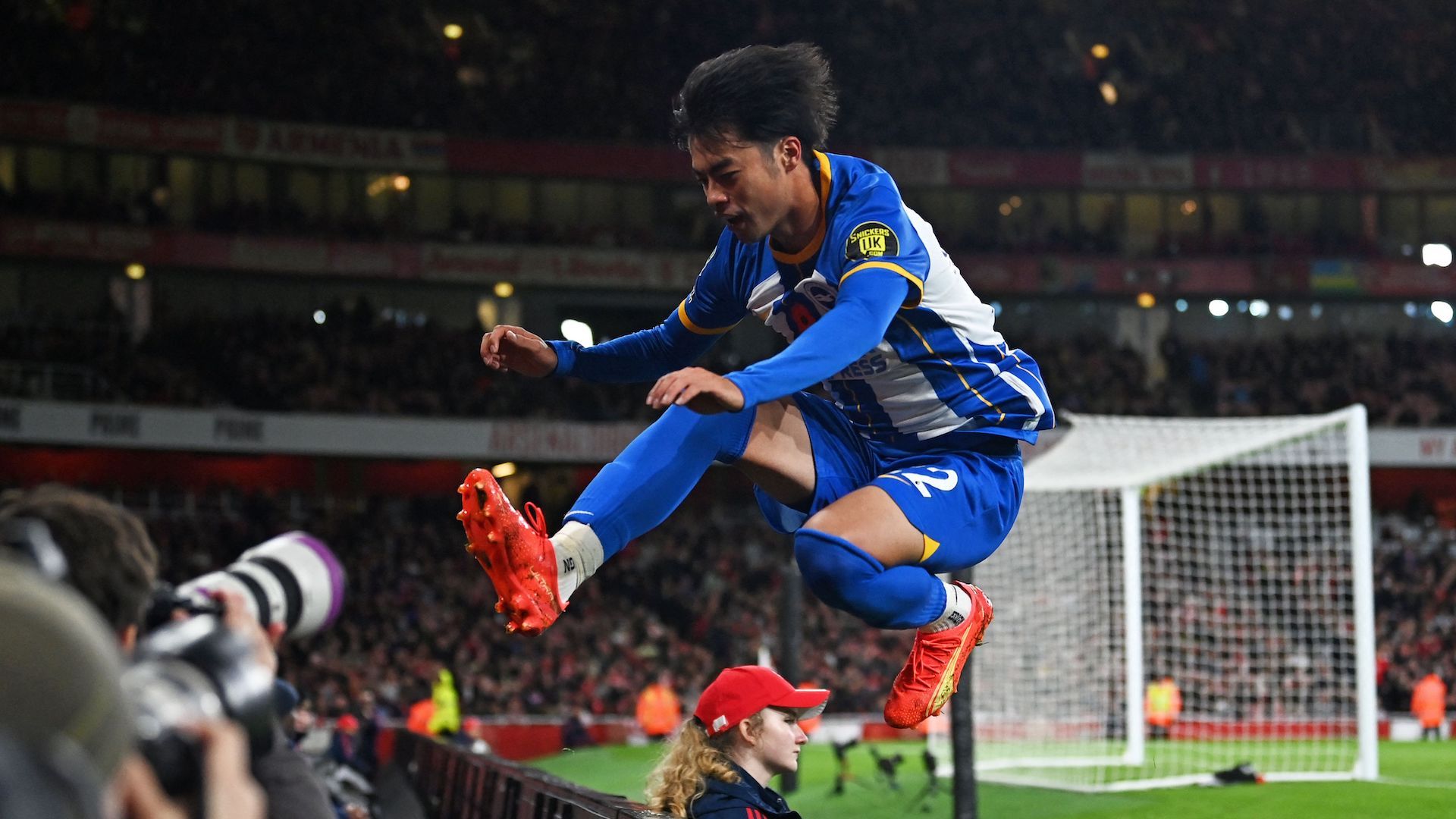 Kaoru Mitoma - Arsenal vs Brighton Carabao Cup 09112022