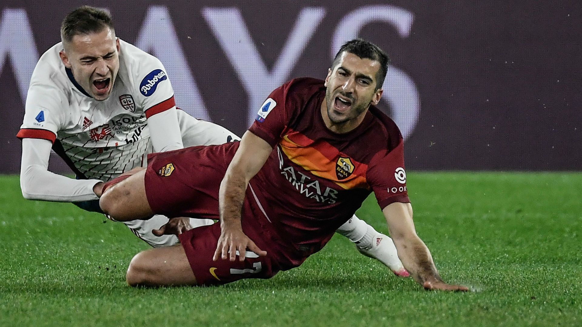 Henrih Mkhitaryan Marko Rog Roma Cagliari