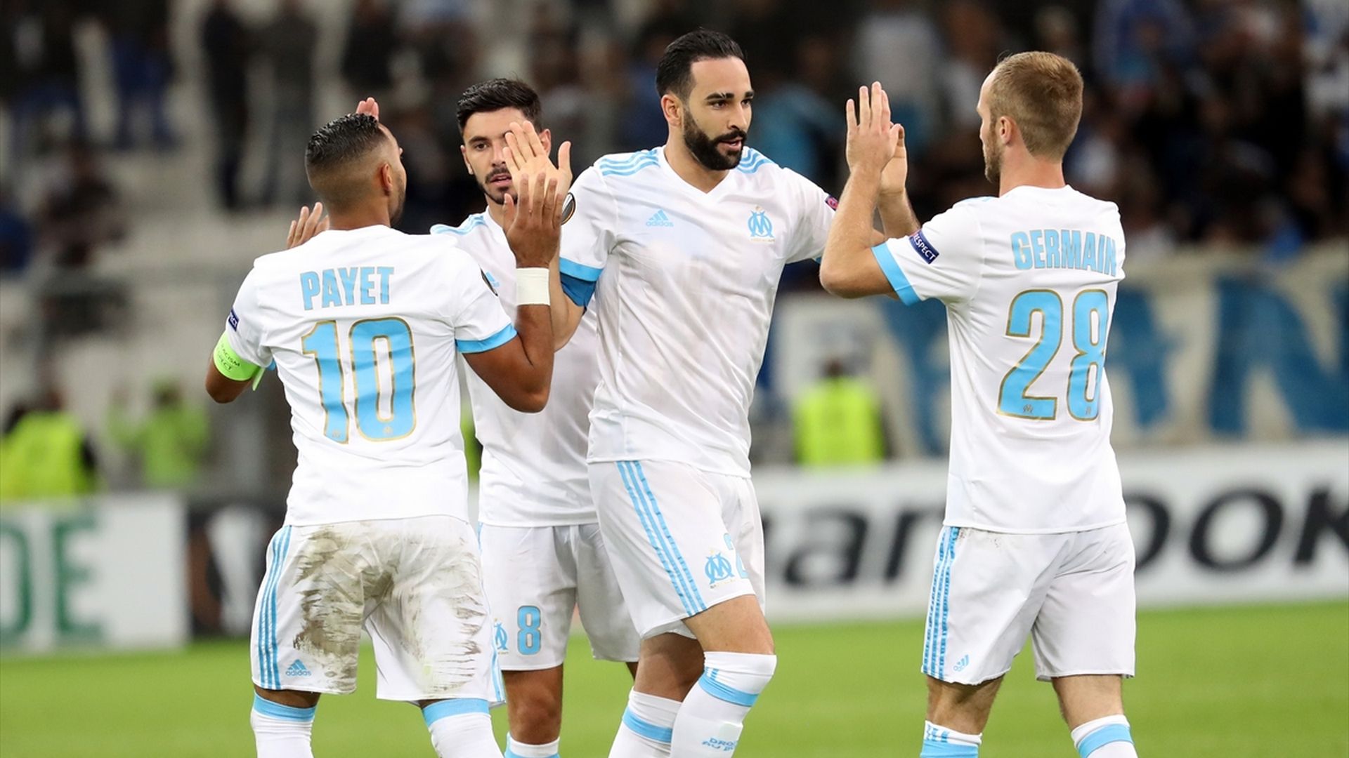 Adil Rami Valere Germain Payet Marseille 1492017 UEL