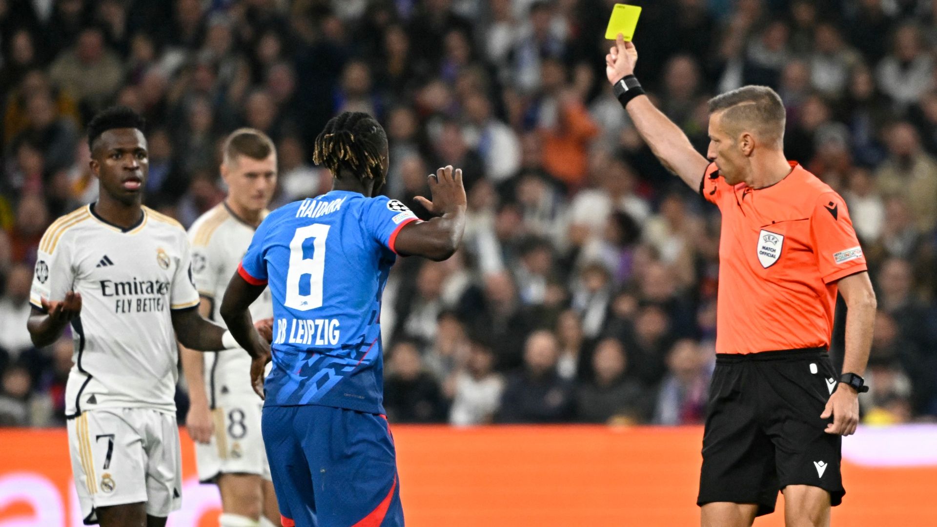 Massa Vinicius Real Madrid Lipsia Champions League