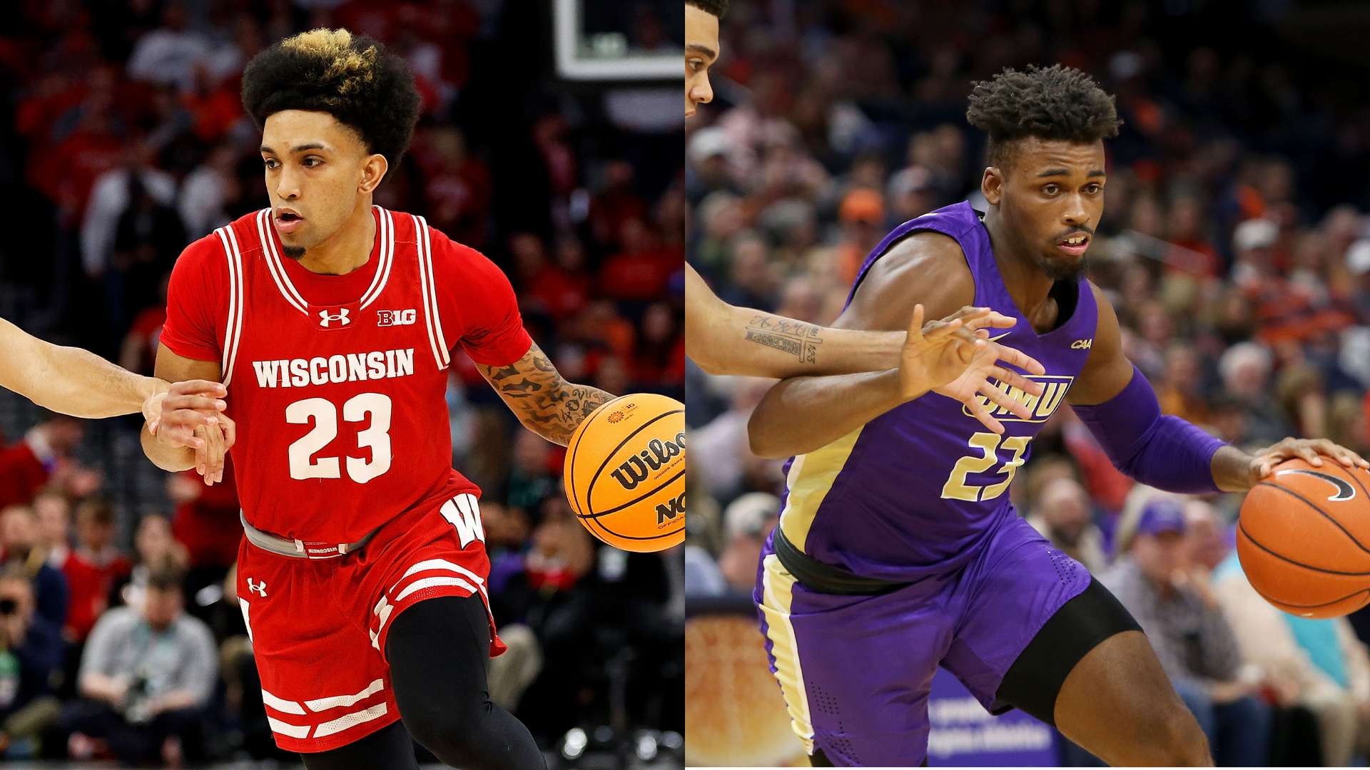 Wisconsin Badgers vs James Madison Dukes March Madness