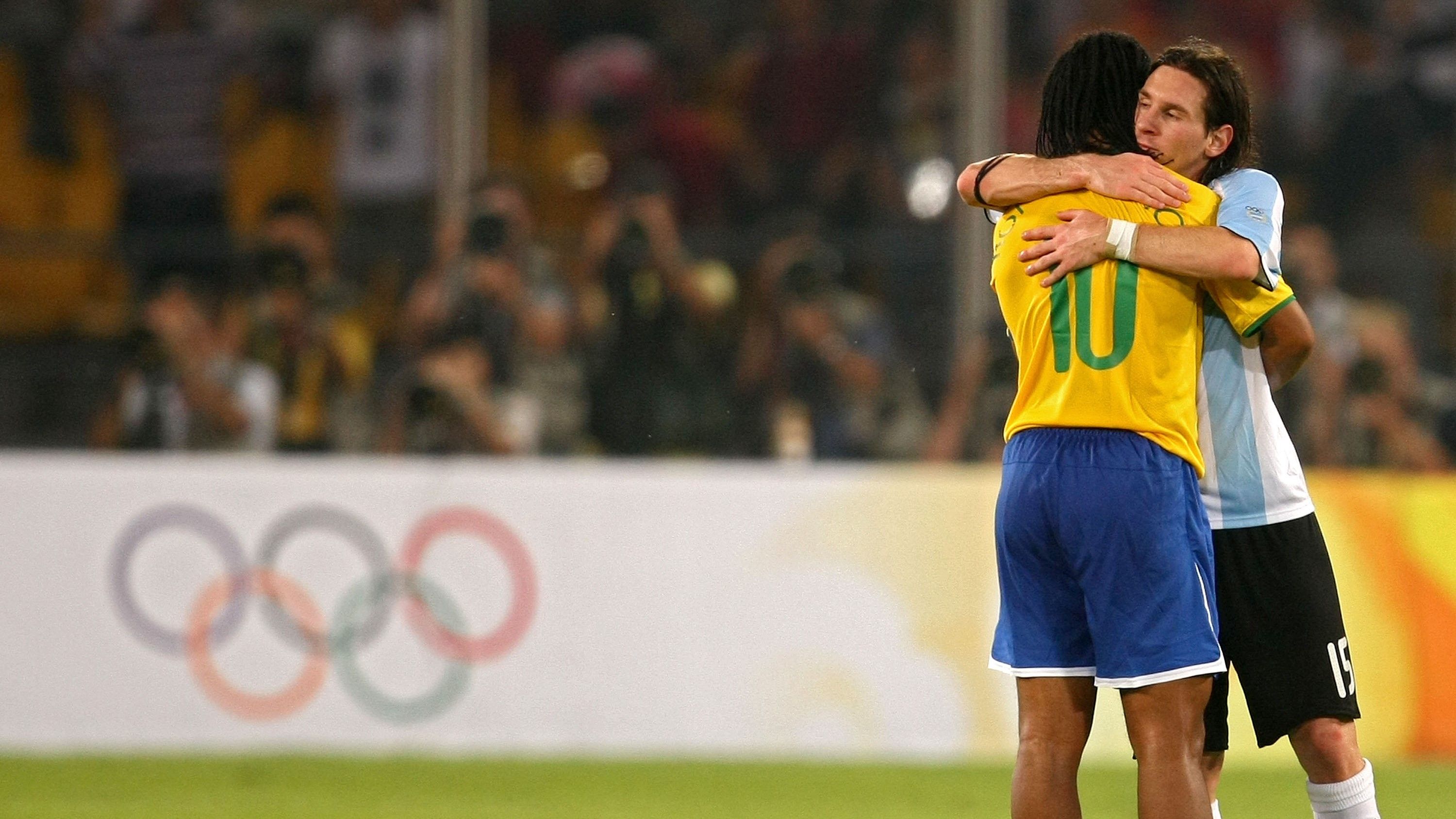 Messi Ronaldinho Olympics 2008
