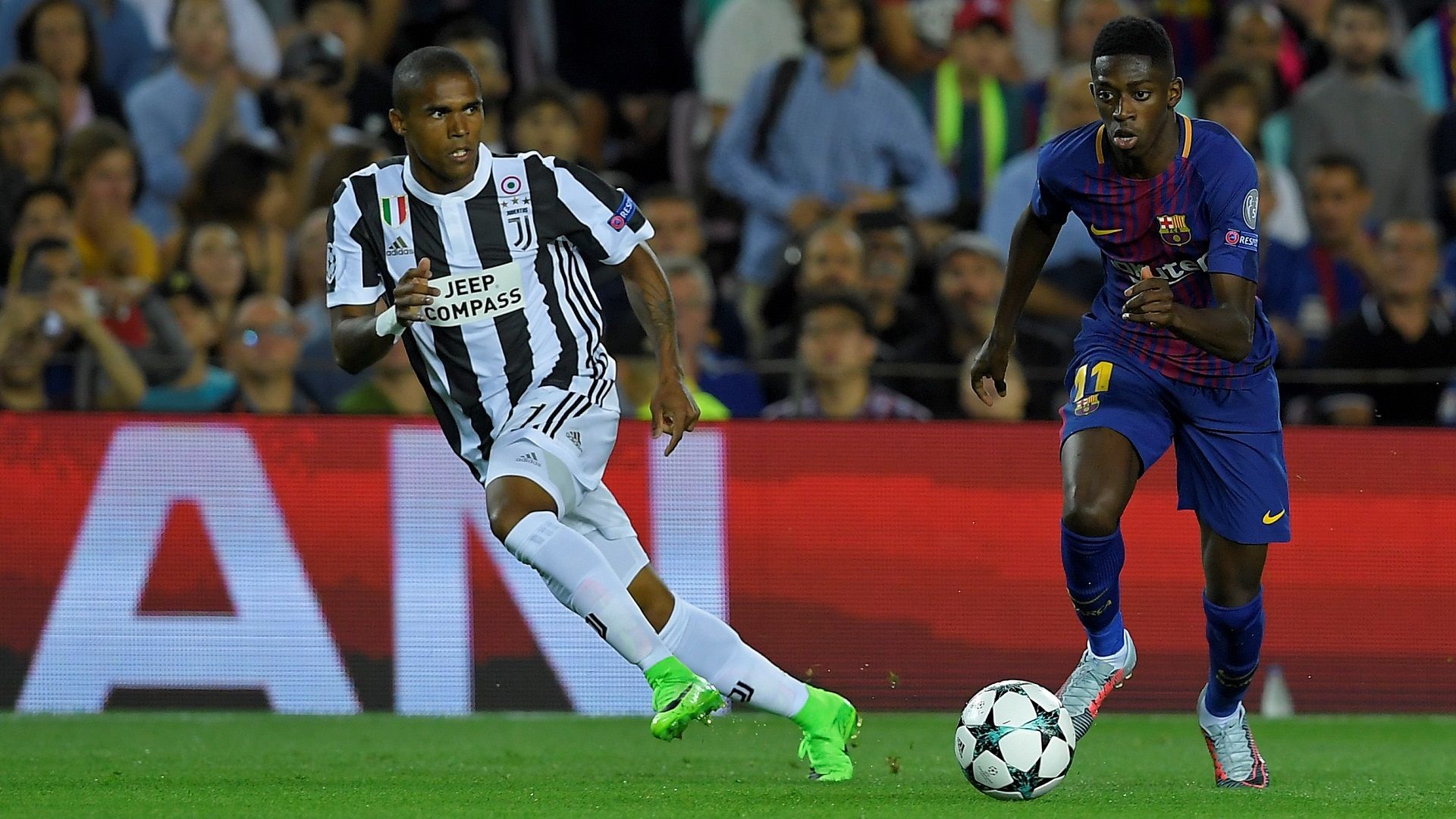 Ousmane Dembele Douglas Costa Barcelona Juventus Champions League 12092017