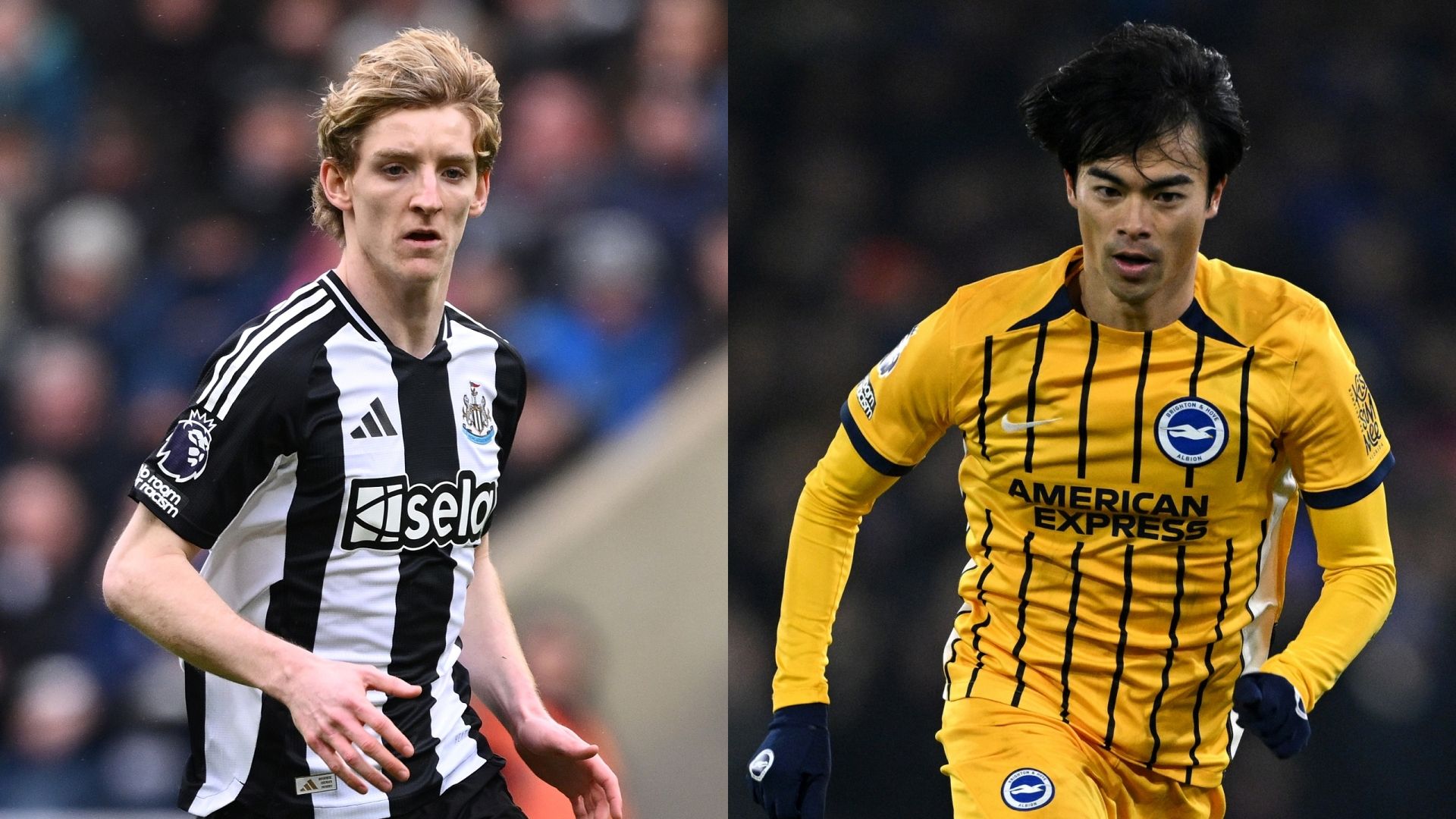 Anthony Gordon Newcastle Kaoru Mitoma Brighton