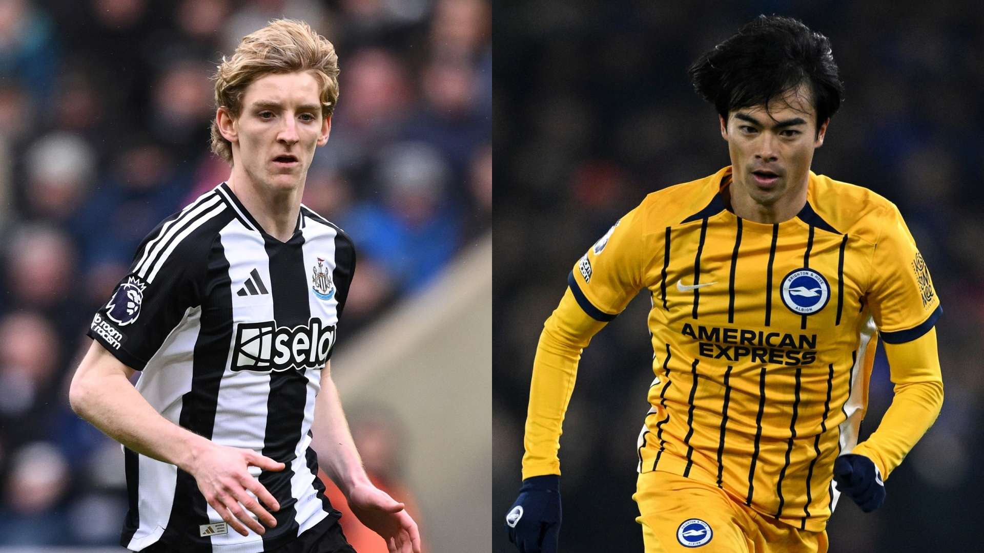 Anthony Gordon Newcastle Kaoru Mitoma Brighton