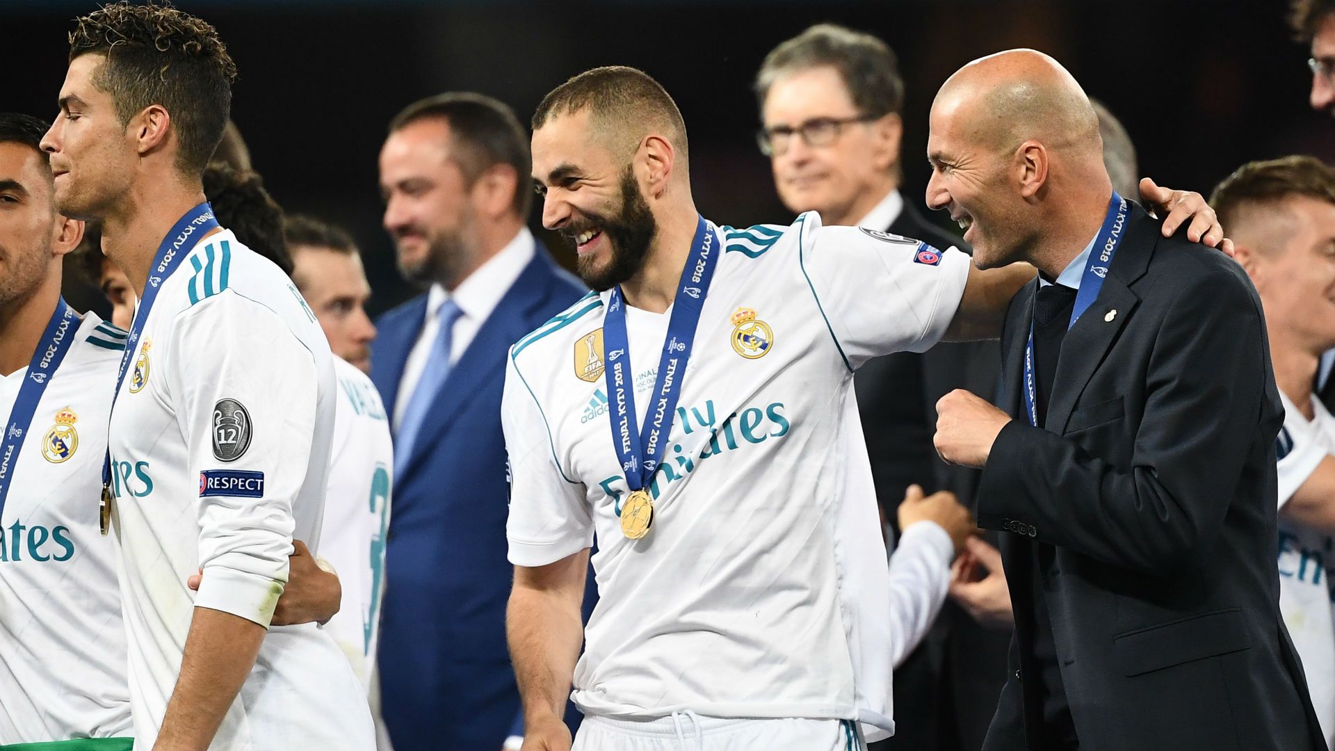 Cristiano Ronaldo Benzema Zidane Champions League Real Madrid 26 05 2018