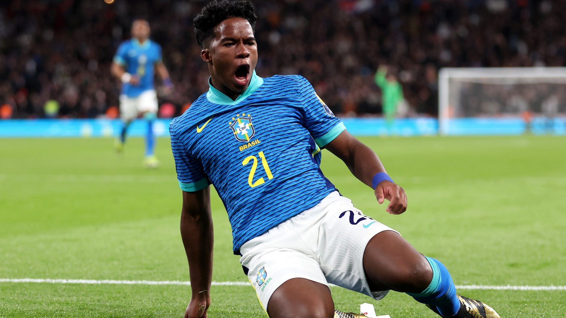 Endrick, Inglaterra x Brasil 2024