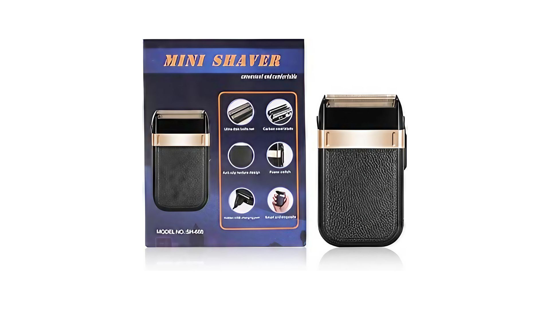 ماكينة حلاقة كهربائية بالطراز الكلاسيكي من infino™ للرجال - ماكينة حلاقة متقابلة صغيرة الحجم مناسبة للسفر مع شفرة عائمة، قابلة للشحن عبر USB، ضوضاء منخفضة، مثالية للعناية المتنقلة