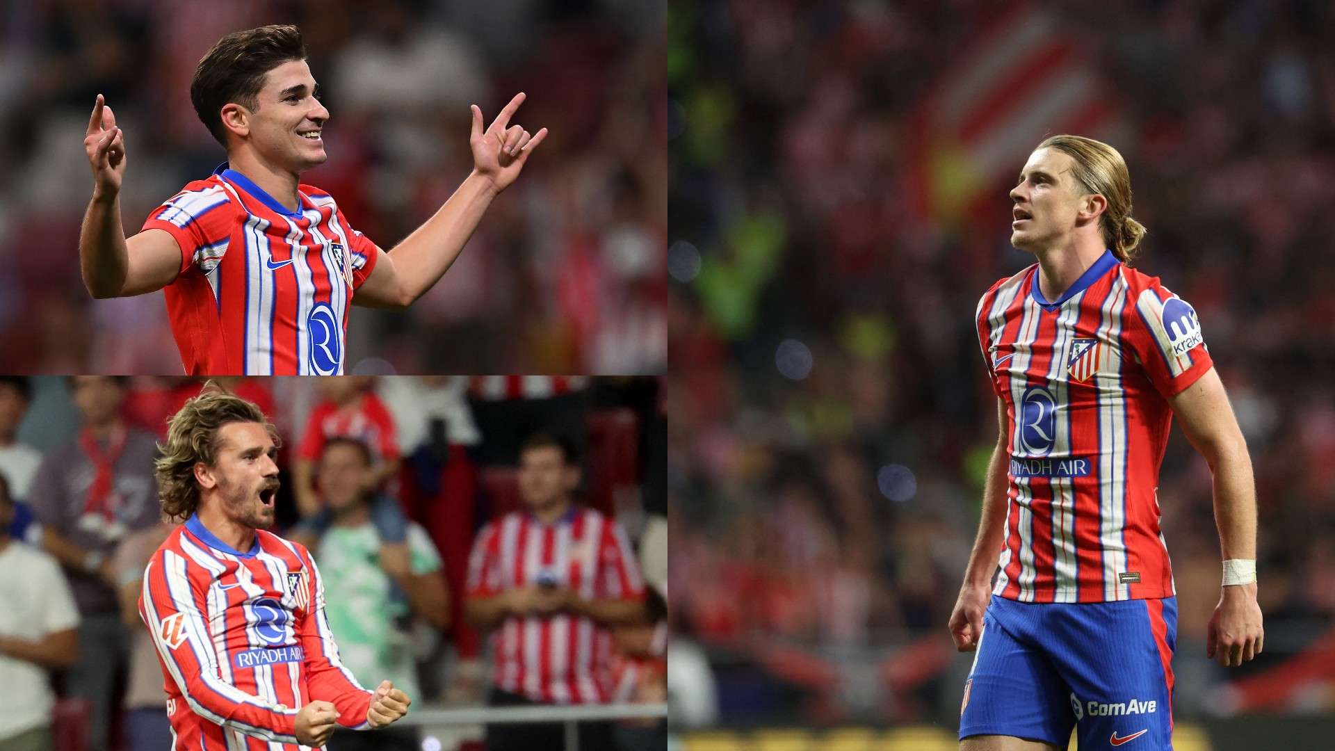 Alvarez Griezmann Gallagher Atletico Madrid Valencia LaLiga 15092024