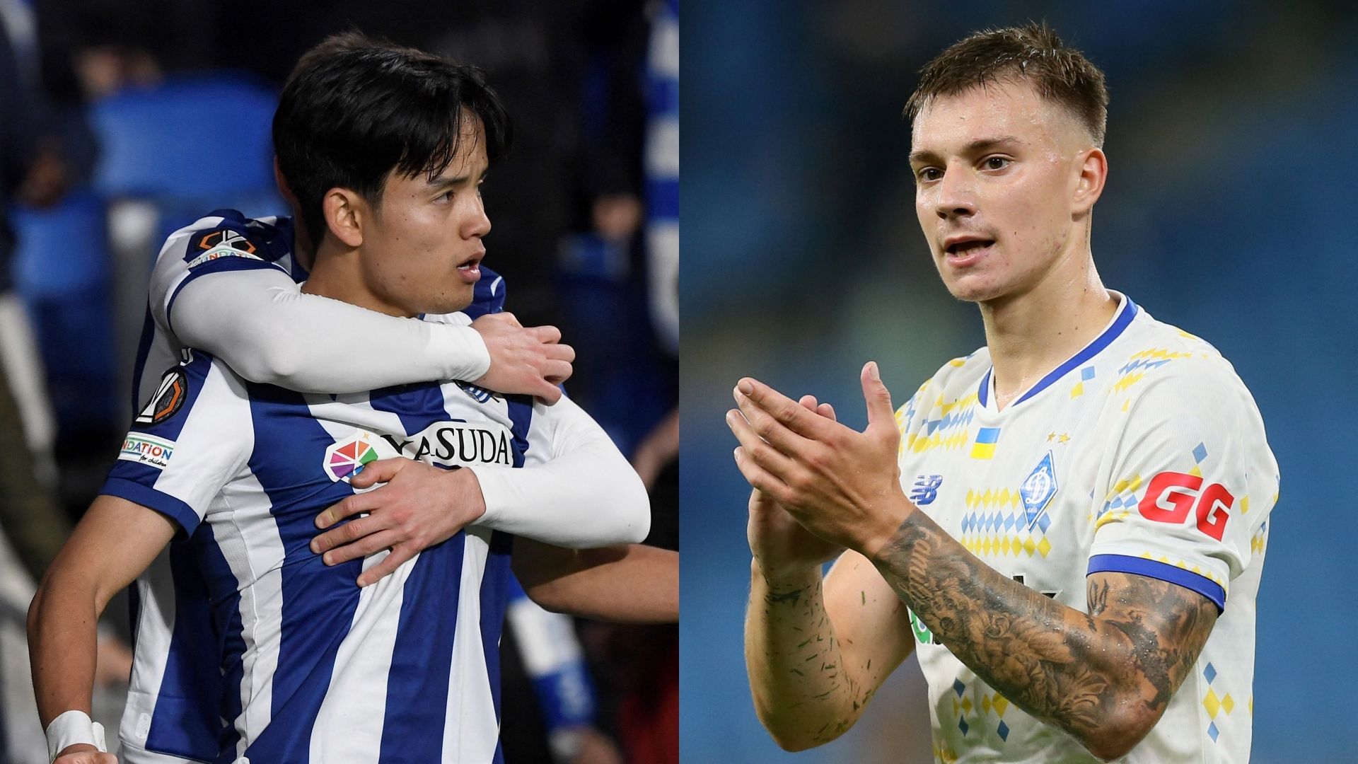 Takefusa Kubo Real Sociedad Volodymyr Brazhko Dynamo Kyiv