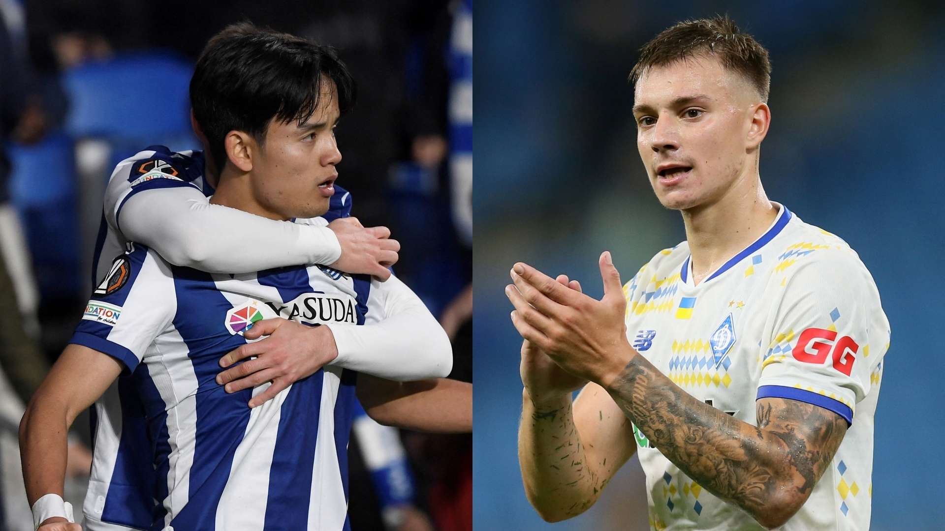 Takefusa Kubo Real Sociedad Volodymyr Brazhko Dynamo Kyiv