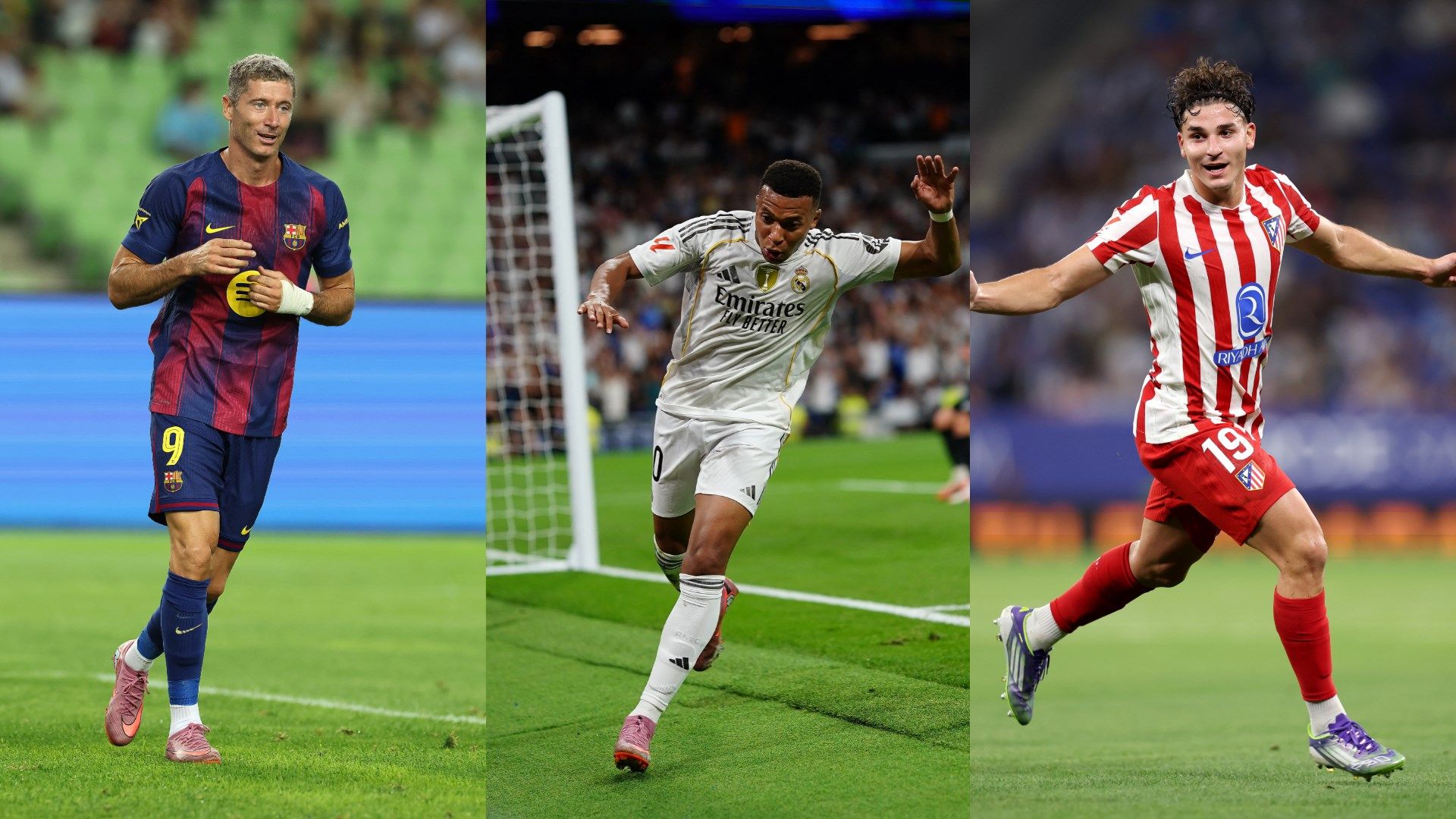 Lewandowski, Mbappe and Alvarez