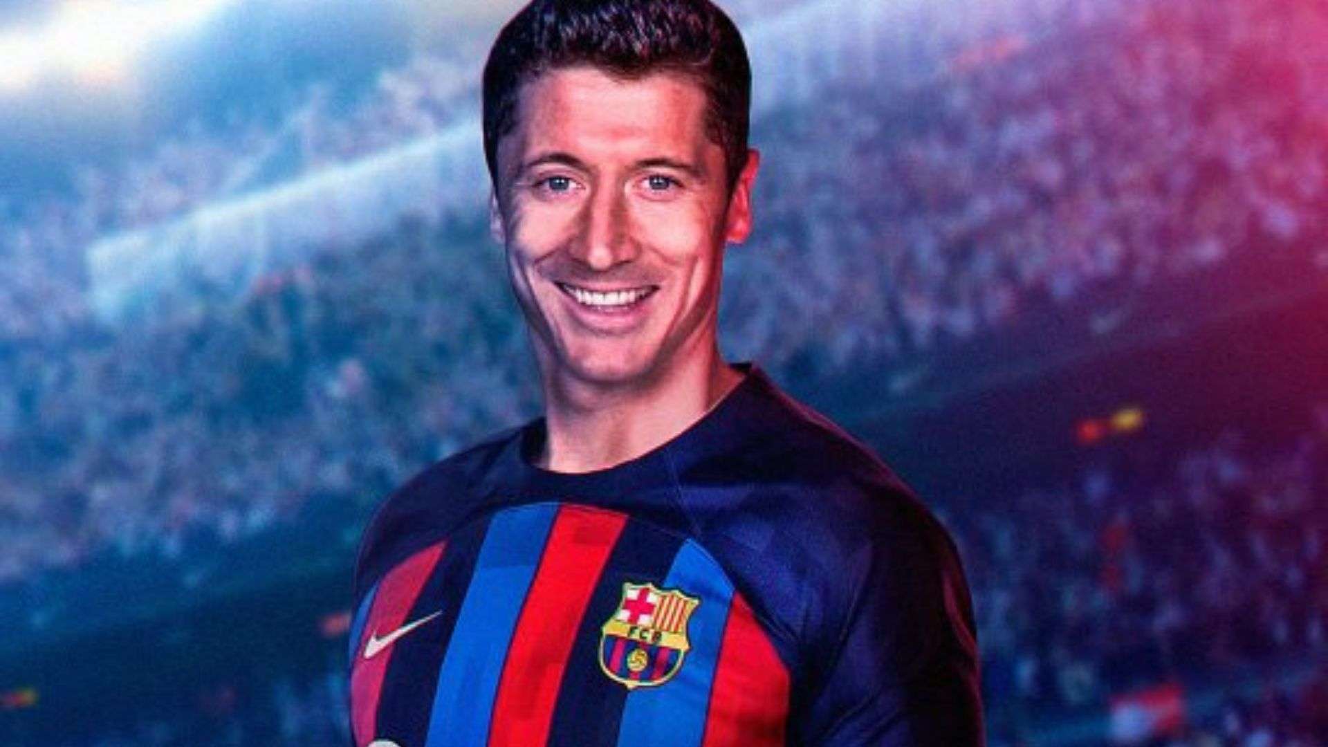 Lewandowski Barcelona gráfico