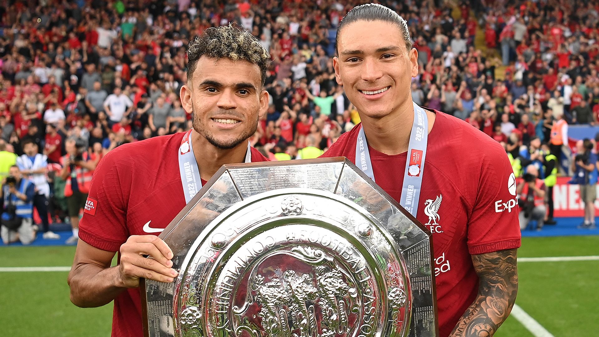 Luis Diaz Darwin Nunez Liverpool Community Shield 2022-23