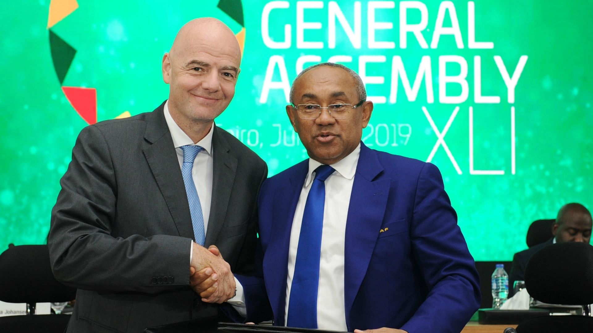 Gianni Infantino and Ahmad Ahmad - Fifa and Caf