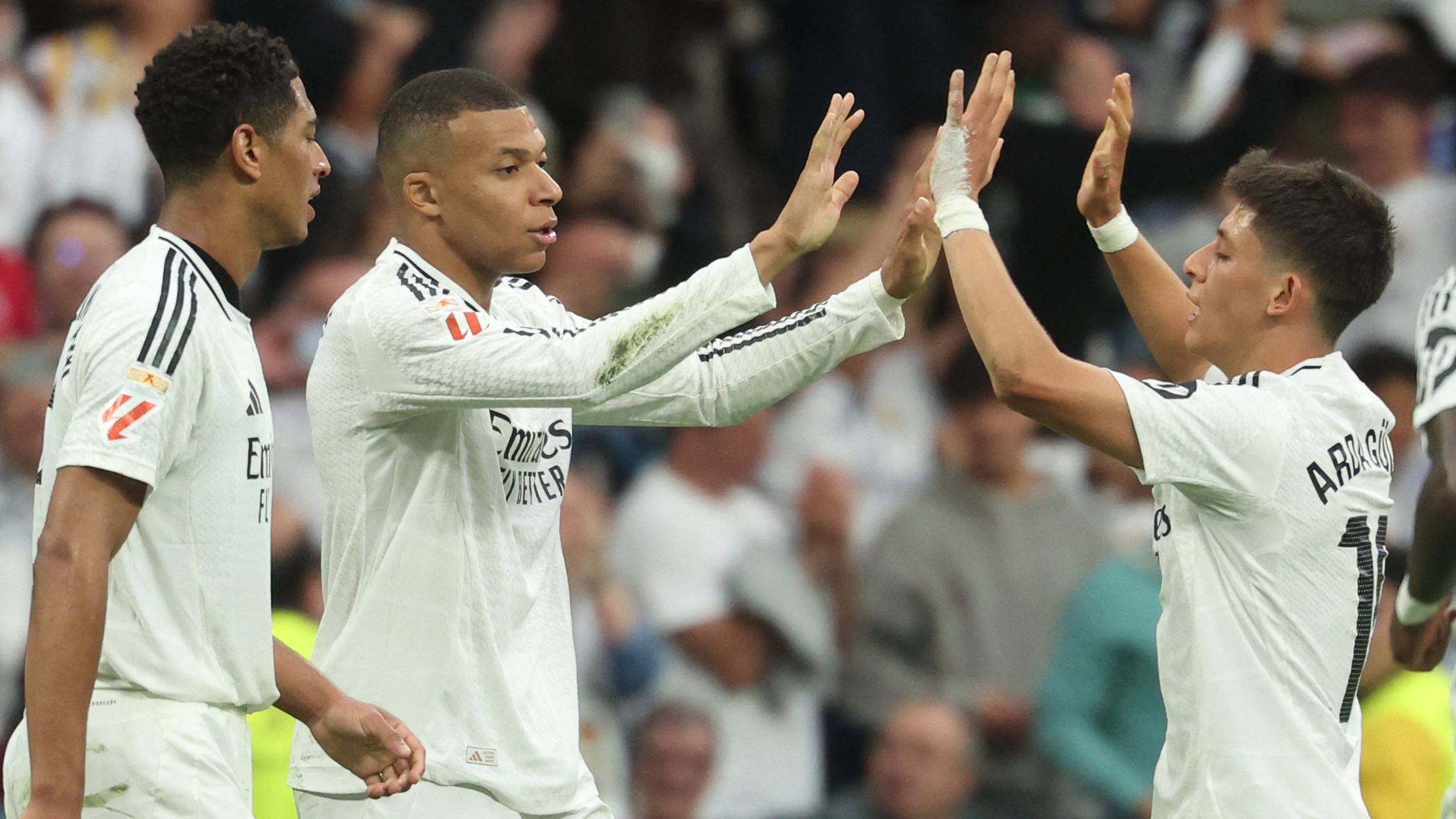 Arda Guler Kylian Mbappe Real Madrid v Celta Vigo May 2025