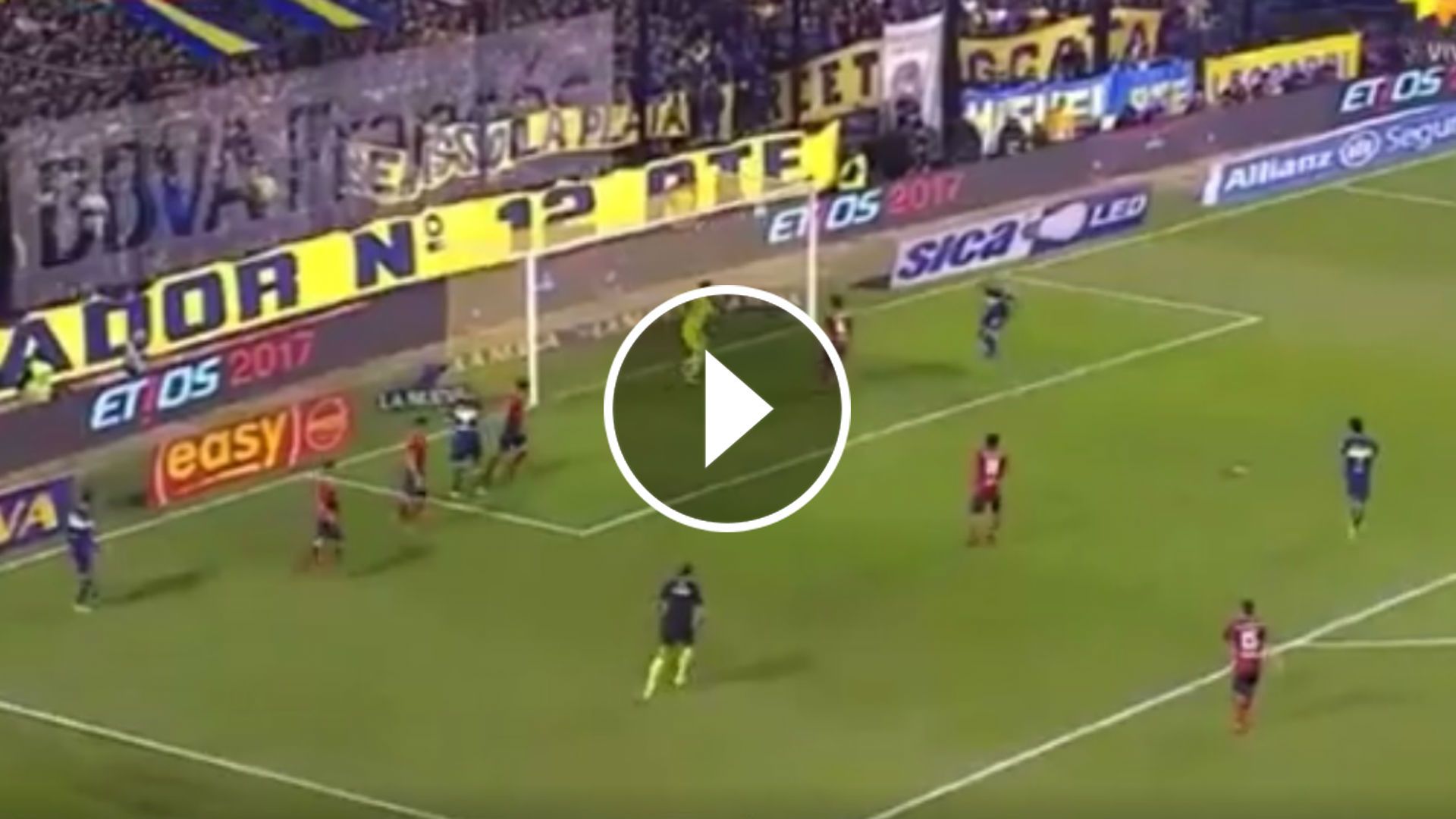 VIDEO PLAY GOL BENITEZ Boca Independiente Torneo Primera Division 04062017