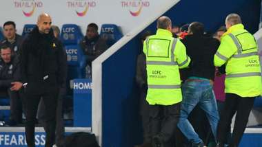 Pitch invader Pep Guardiola Carabao Cup