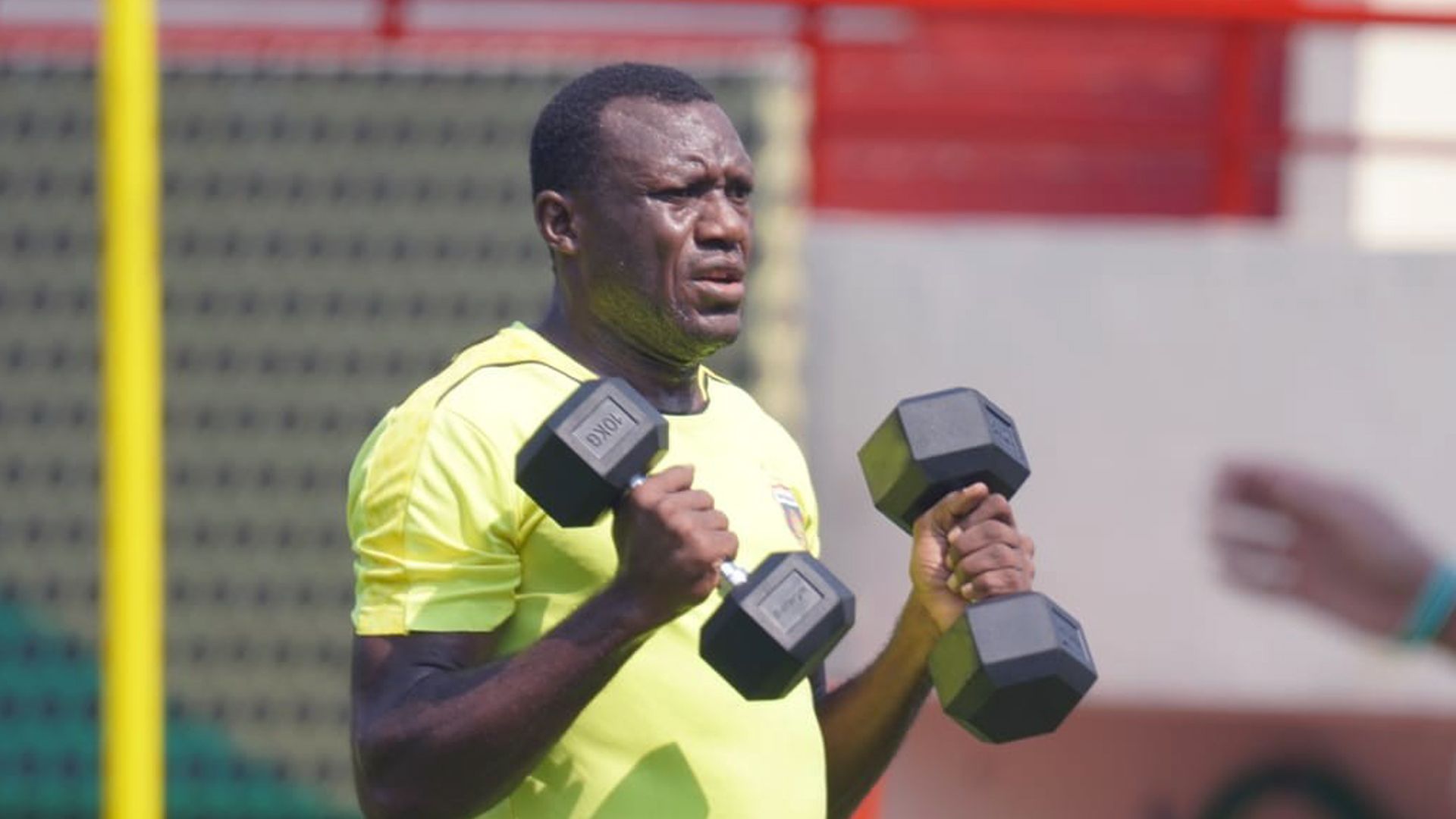 Herman Dzumafo - Latihan Bhayangkara FC