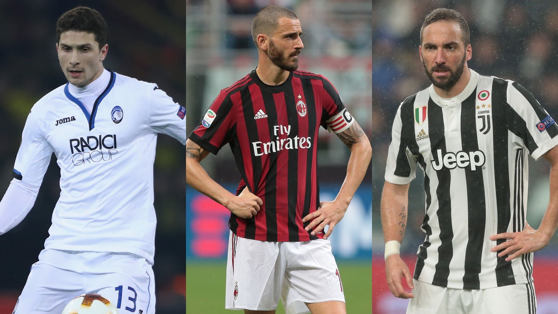 Caldara Bonucci Higuain