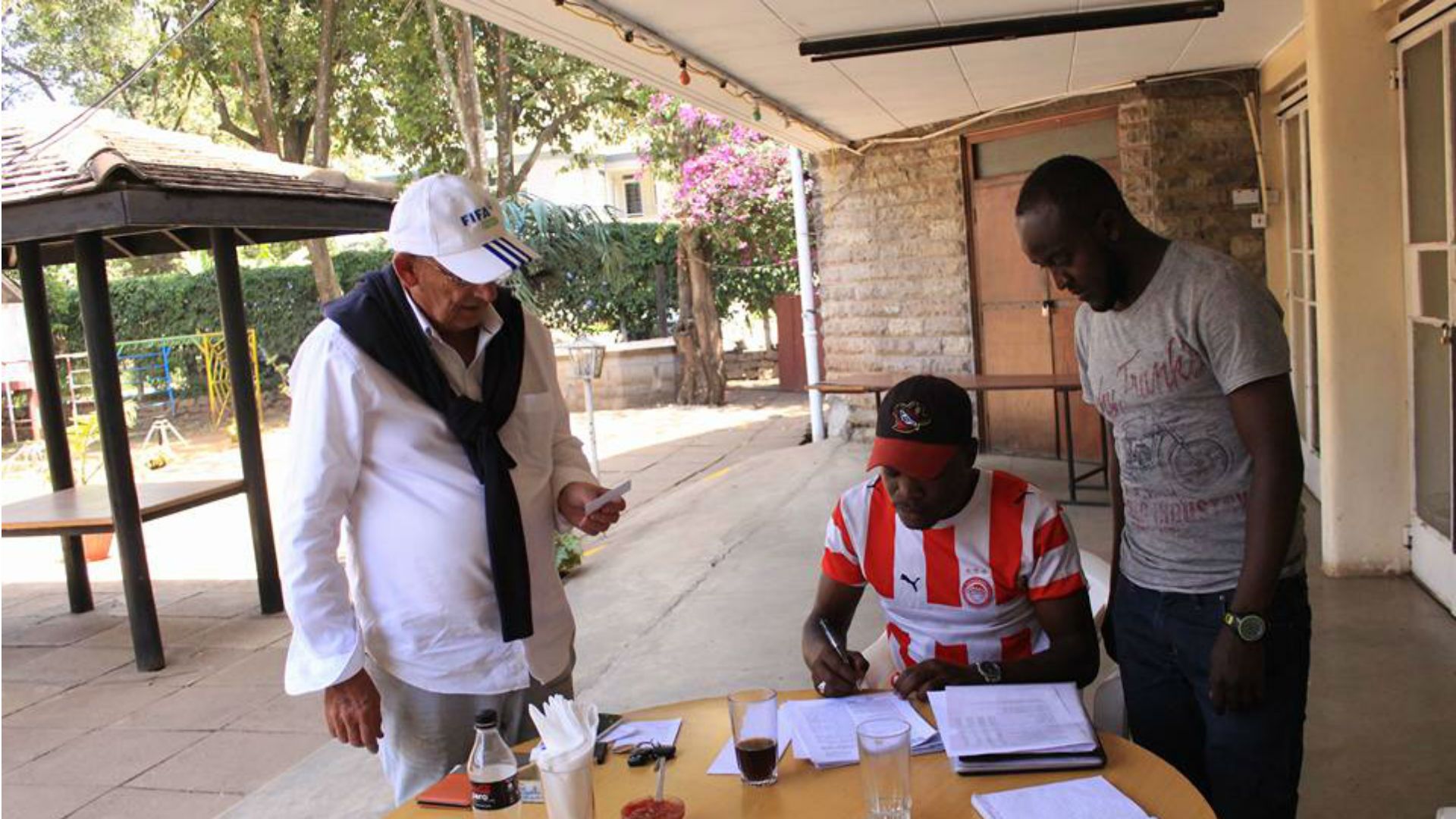 Striker Chris Ochieng' sign for Mathare United