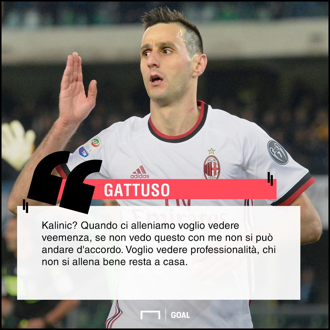 Gattuso sull'esclusione di Kalinic PS ita