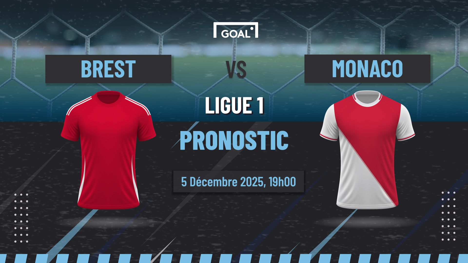 Pronostic Brest vs Monaco, confirmation obligatoire pour Monaco