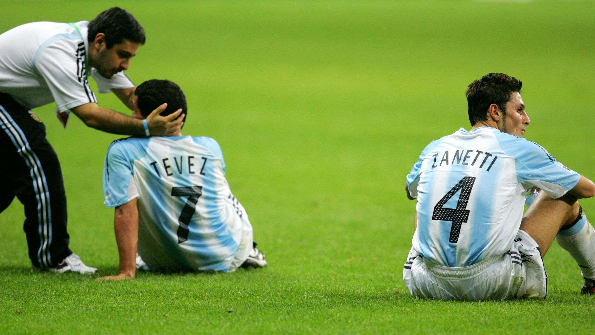 Tevez Zanetti Final Copa Confederaciones 2005 Brasil Argentina