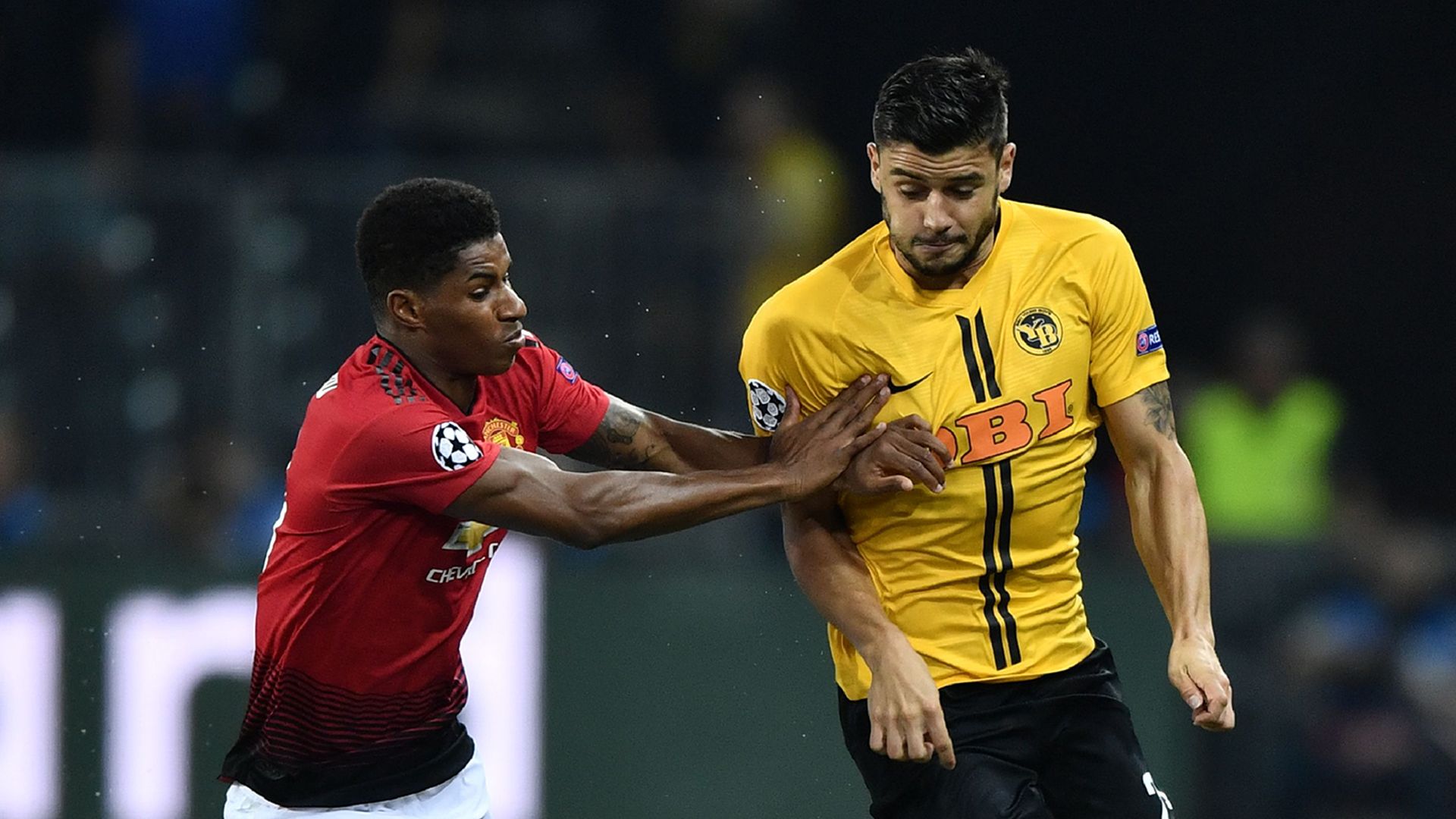 Marcus Rashford Loris Benito Manchester United Young Boys 2018-19