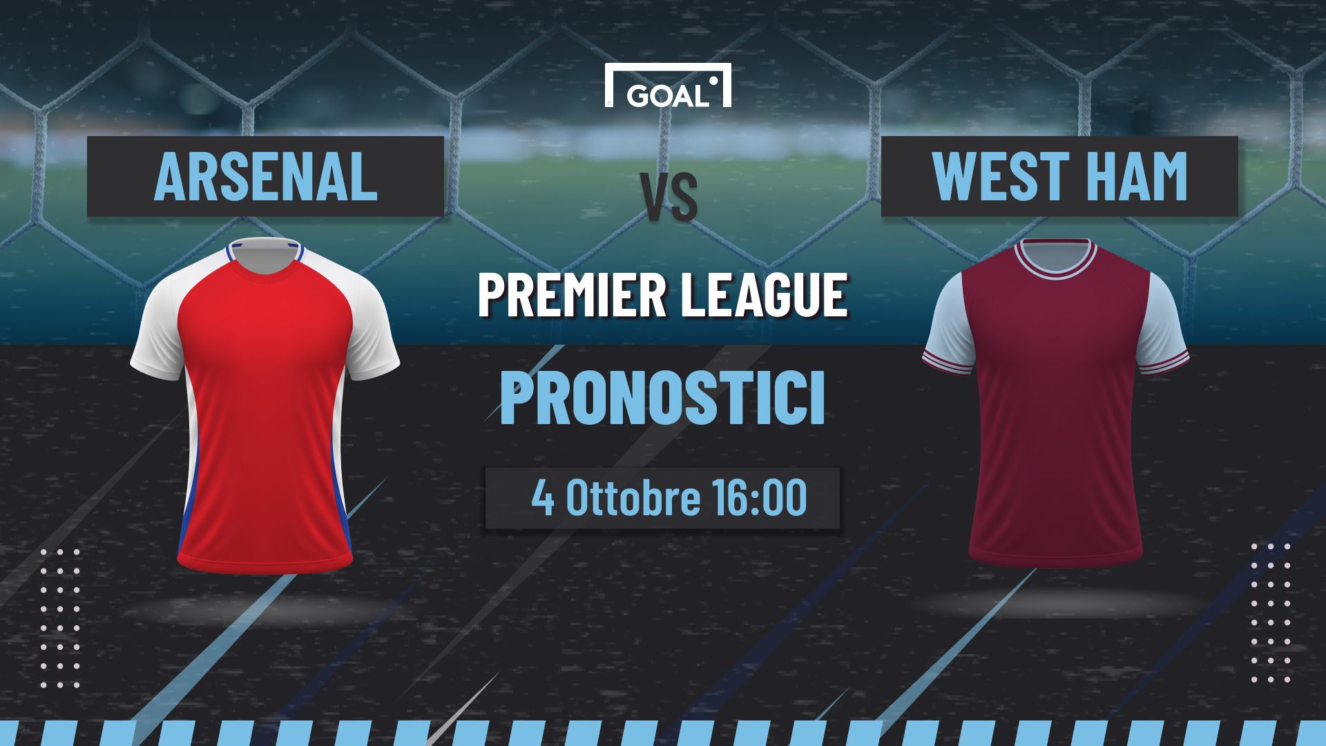 Pronostici Arsenal - West Ham