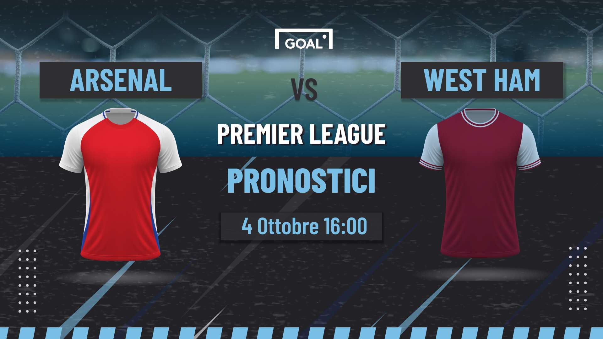 Pronostici Arsenal - West Ham