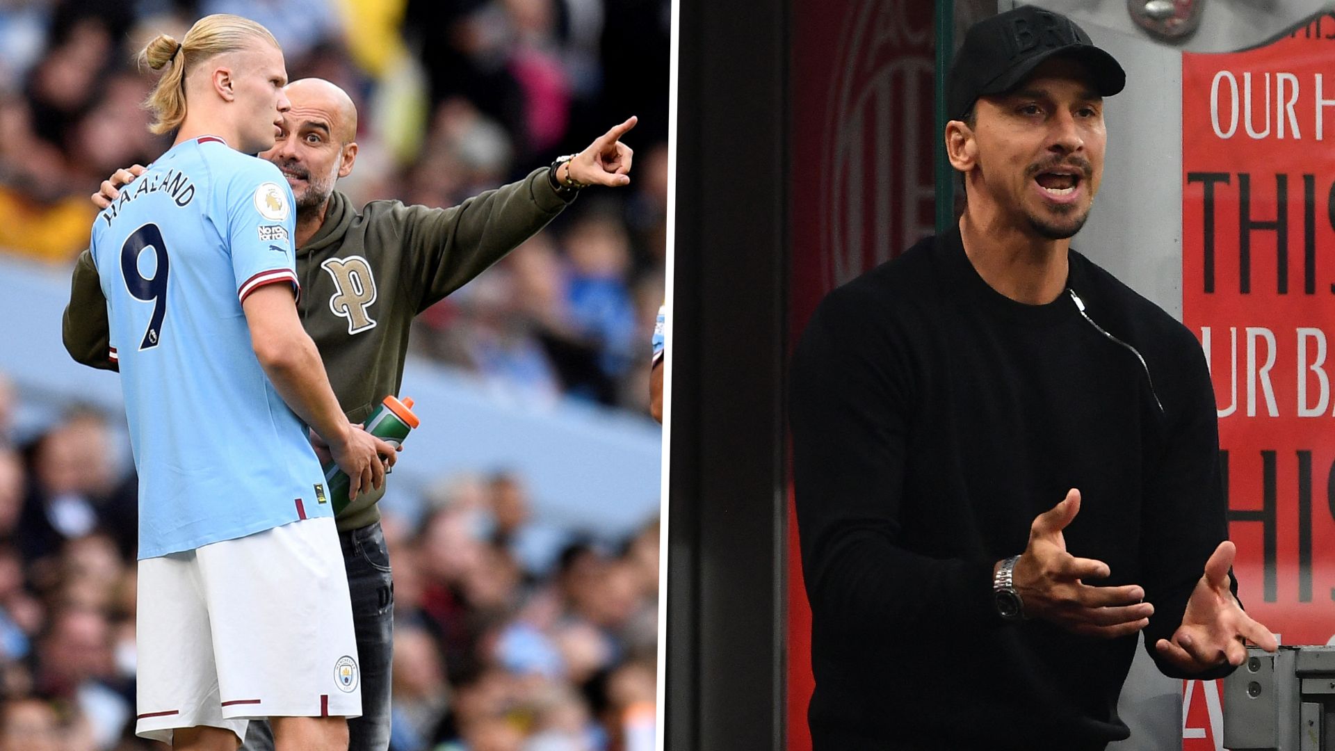 Guardiola haaland ibrahimovic